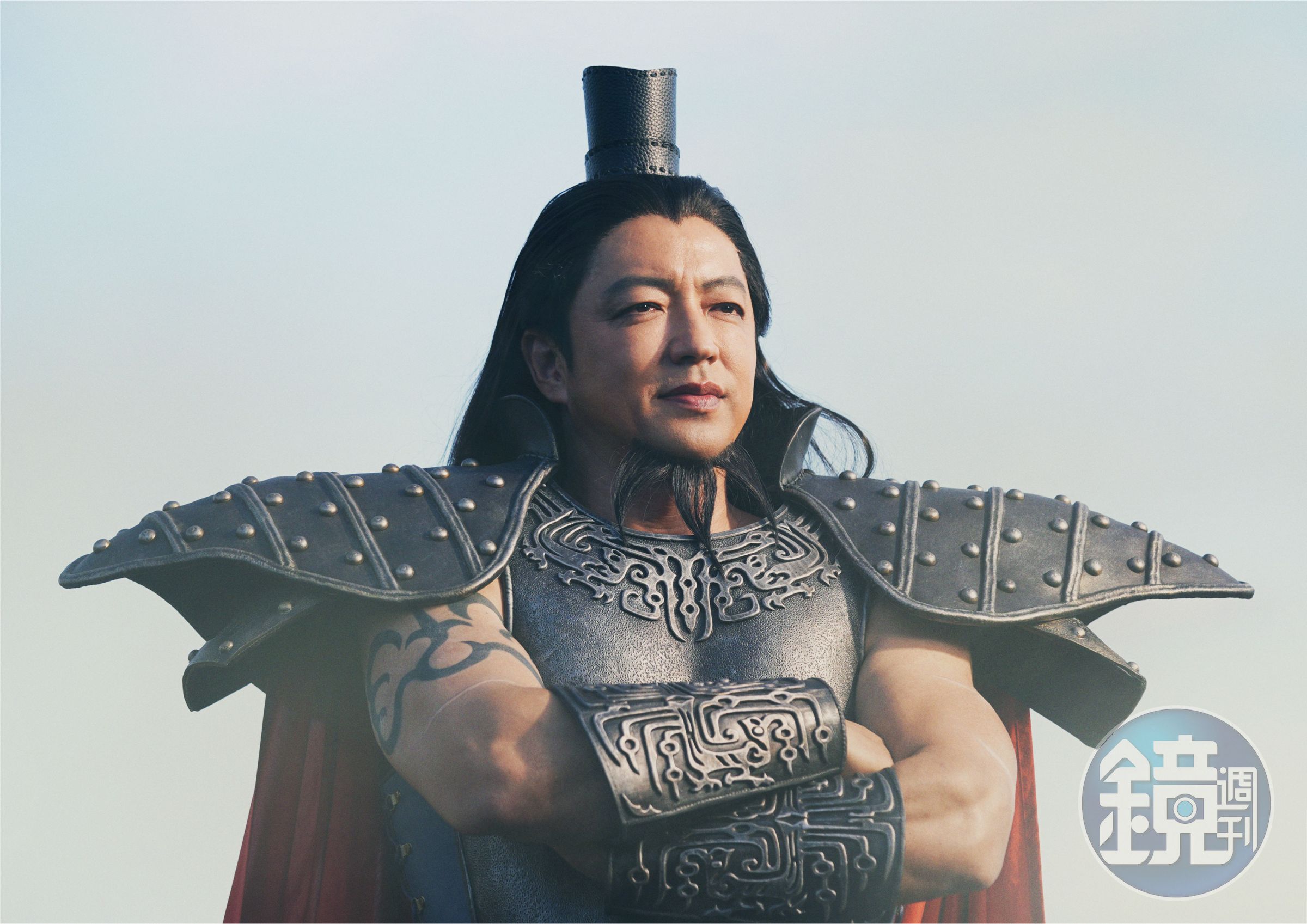 大澤隆夫在片中身材壯碩，他為戲特別增重20公斤。（翻攝自《王者天下3：命運之炎》Twitter）