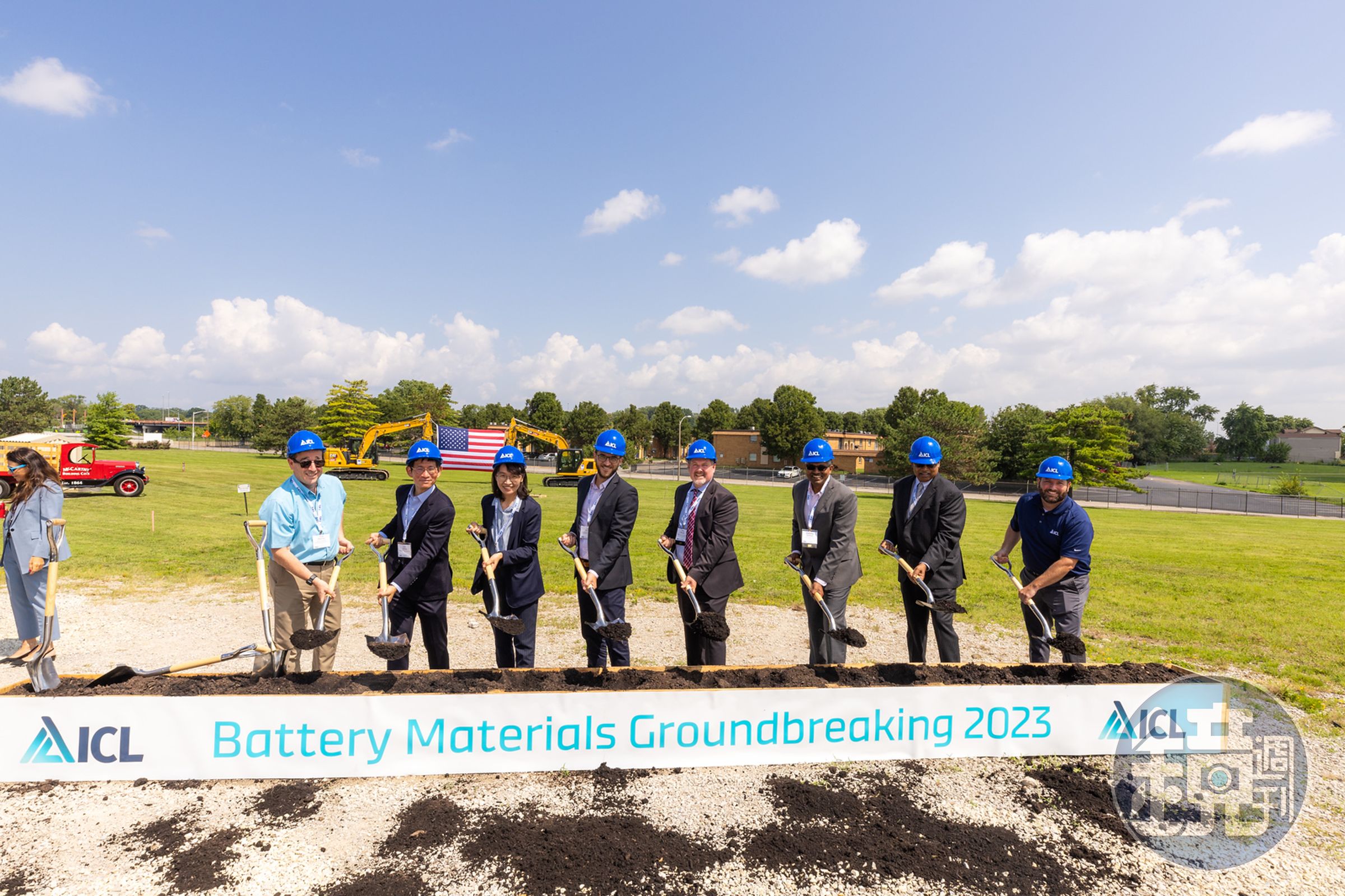 立凱電與以色列化工集團ICL合作的電池材料製造廠,已於8月8日舉行動土典禮。(立凱電提供)