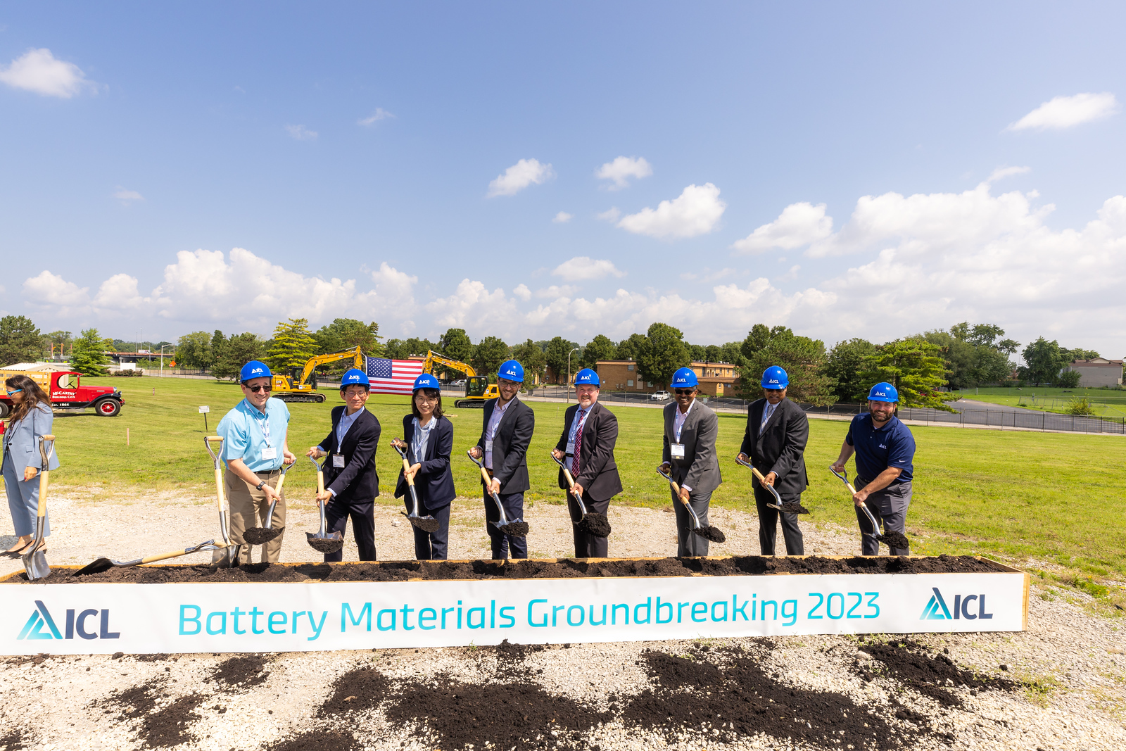 立凱電與以色列化工集團ICL合作的電池材料製造廠，已於8月8日舉行動土典禮。（立凱電提供）