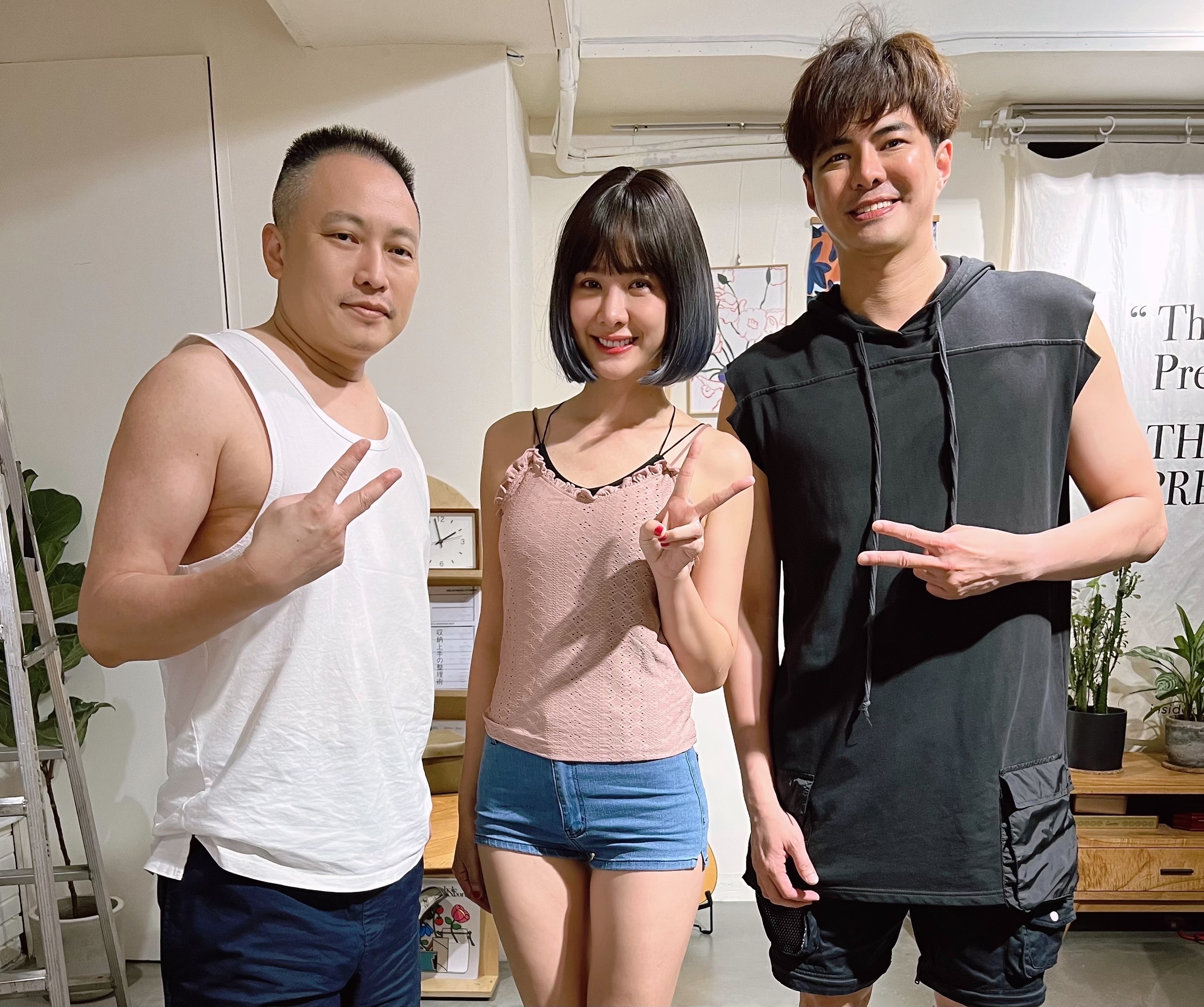 郭唐佑多年後再跟錢人豪導演合作十分開心。（孔雀魚劇組提供）
