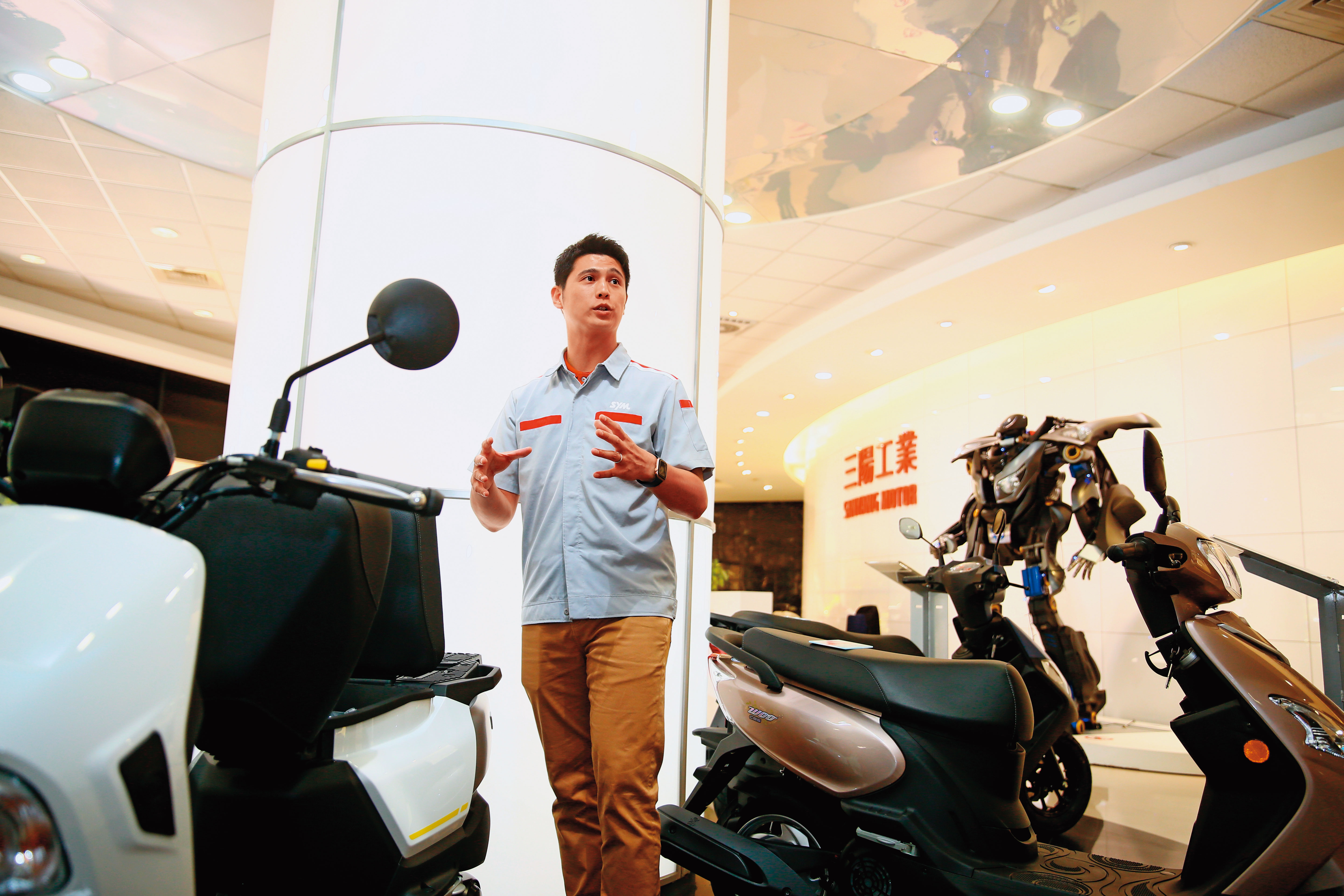 吳奕成今年進入董事會，預告三陽將揮軍國際市場、推出新能源機車。