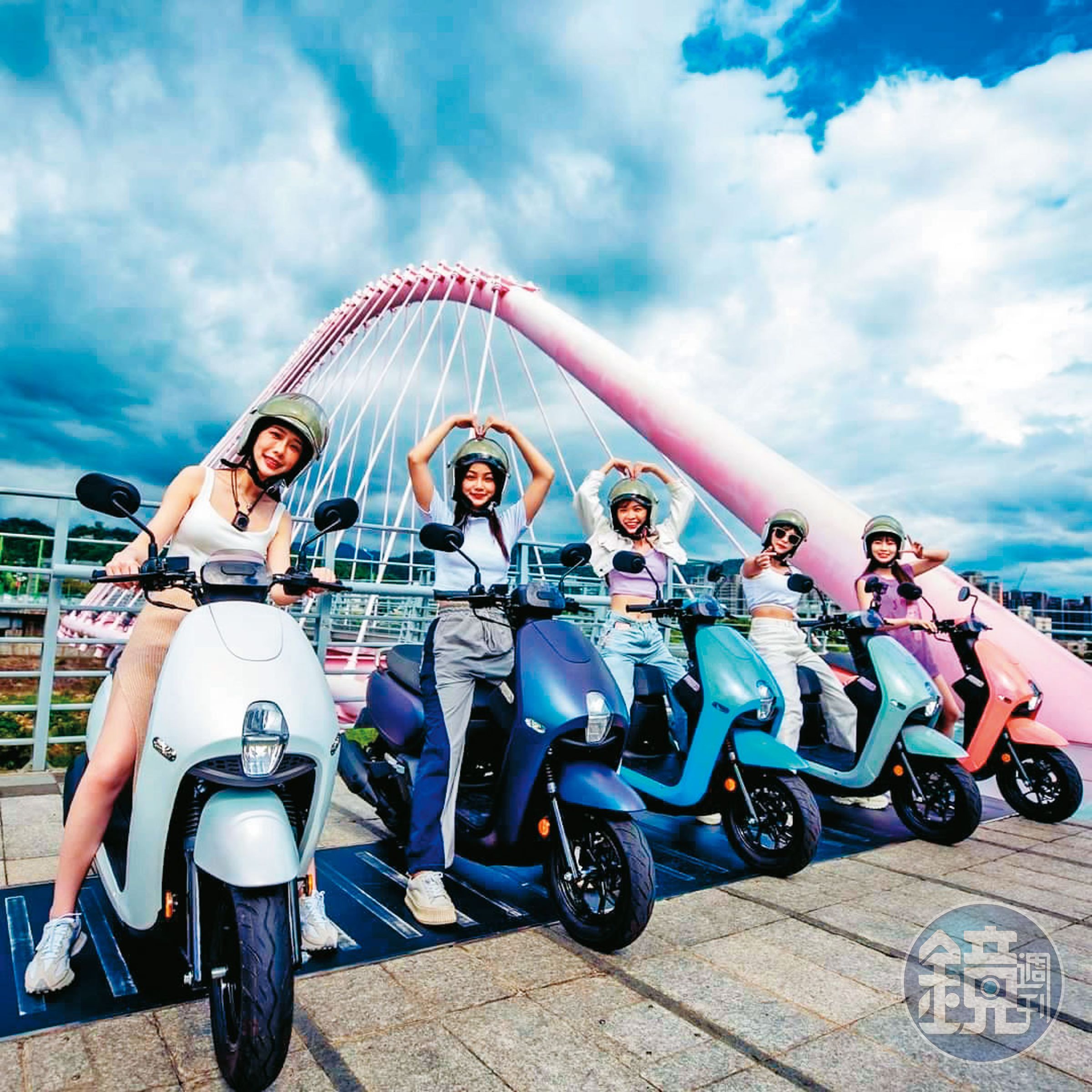 三陽新車外型新穎，在年輕市場取得約6成市占。（三陽提供）