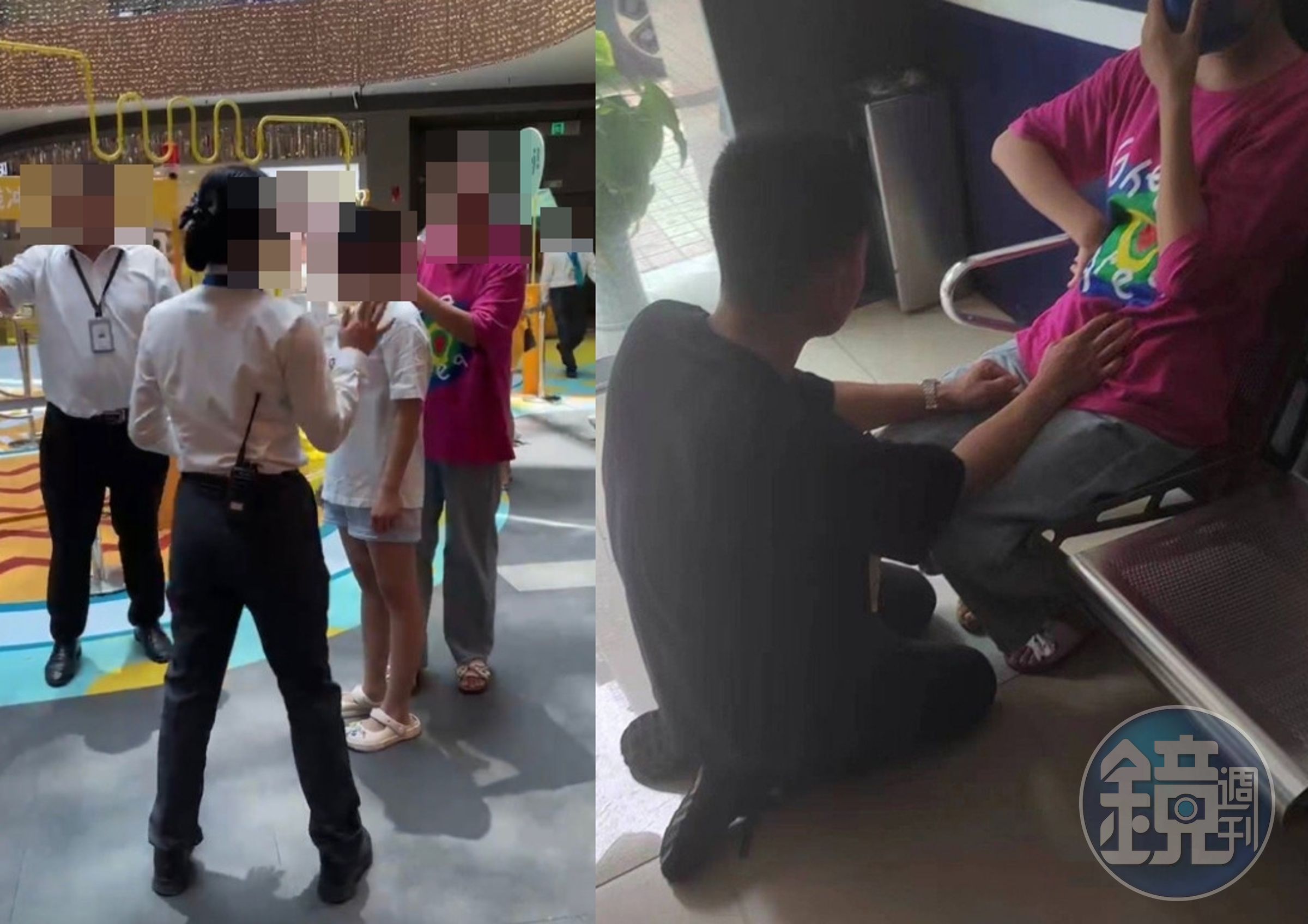 中國一名人妻抓包老公出軌,對象竟是自己女兒的幼兒園老師,氣到抓小三遊街示眾,渣尪則跪地求饒。(翻攝微博)