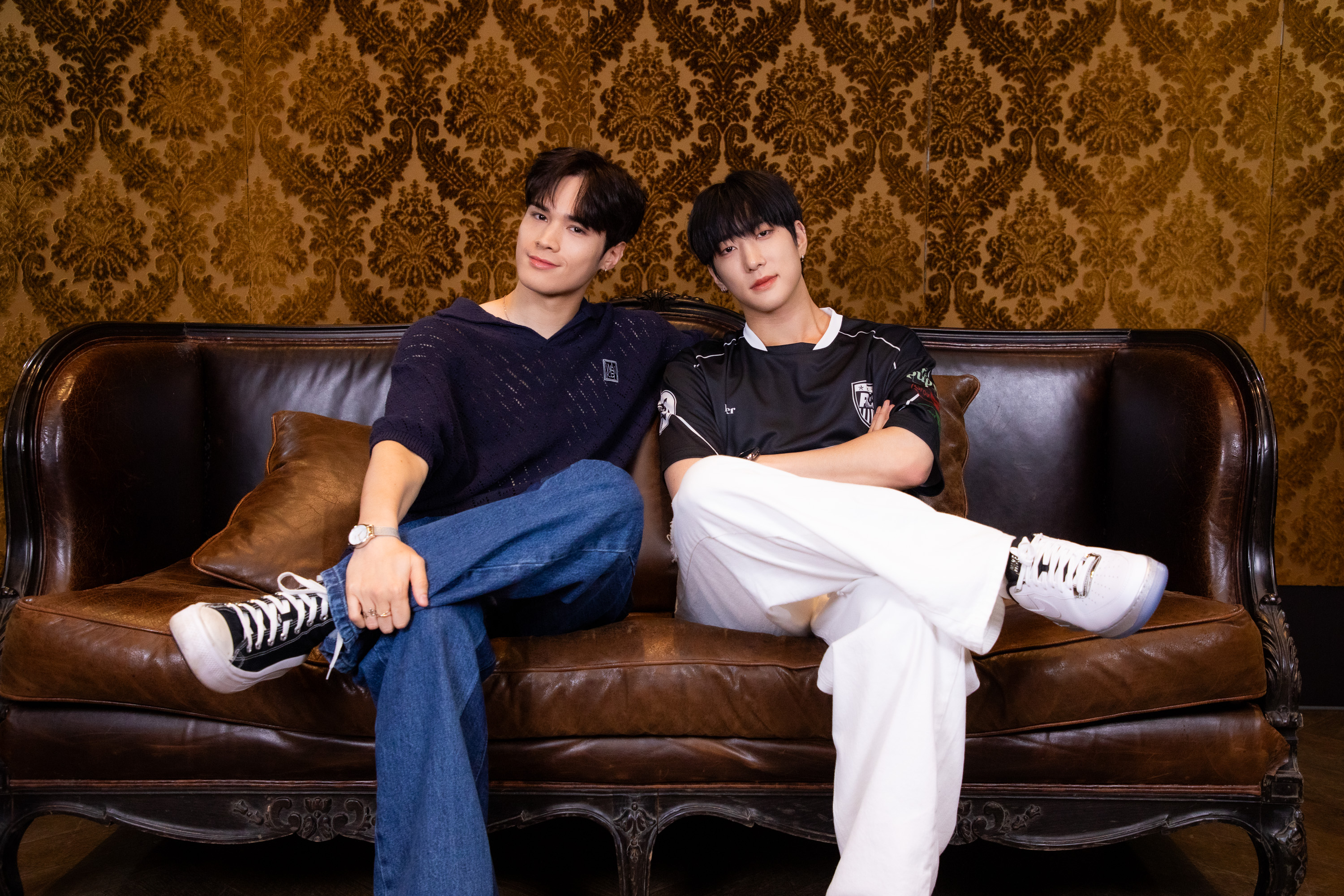 JAY（左）與尹鐘佑因為《Boys Planet》變成好朋友。（ON INN ASIA 提供）