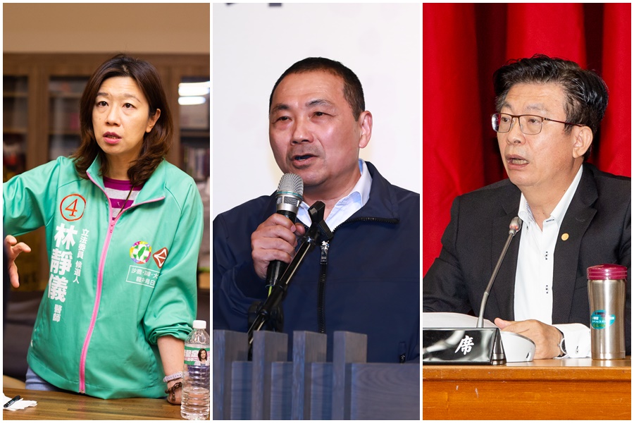 侯友宜競辦公布廟口開講逐字稿，批林靜儀（左）、郭國文（右）惡意造謠抹黑，要求兩人道歉。（本刊資料照）