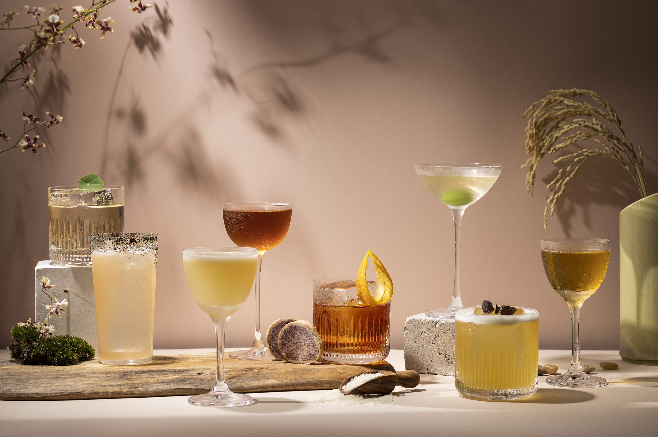 2023亞洲50最佳酒吧第17名的「The Aubrey」，位於香港文華東方酒店25樓，是香港首間主打日本燒酎的雞尾酒吧。（The Aubrey提供）