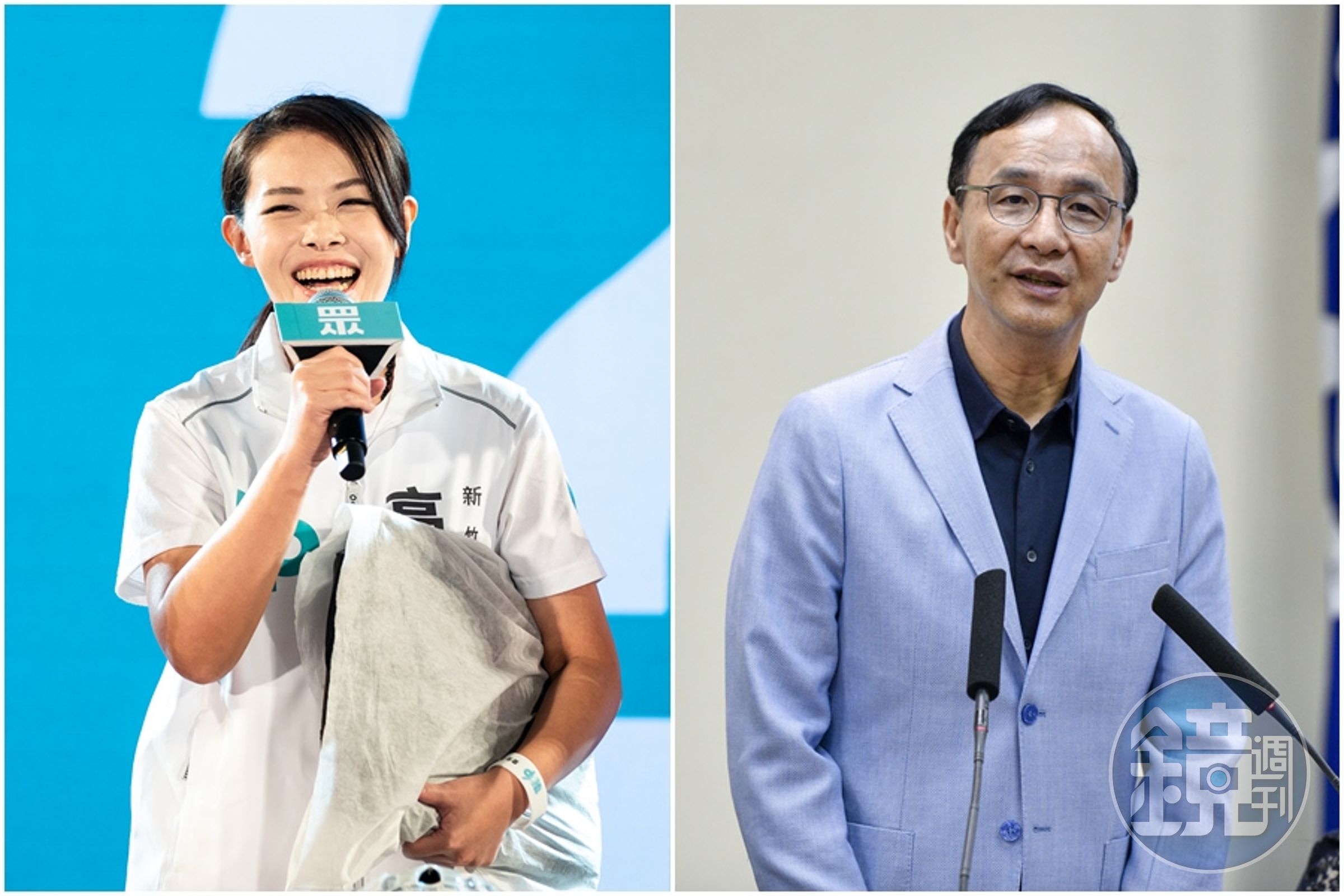 國民黨主席朱立倫強調「我還是相信法律一定要還給高虹安清白」,並為高虹安加油。(本刊資料照)