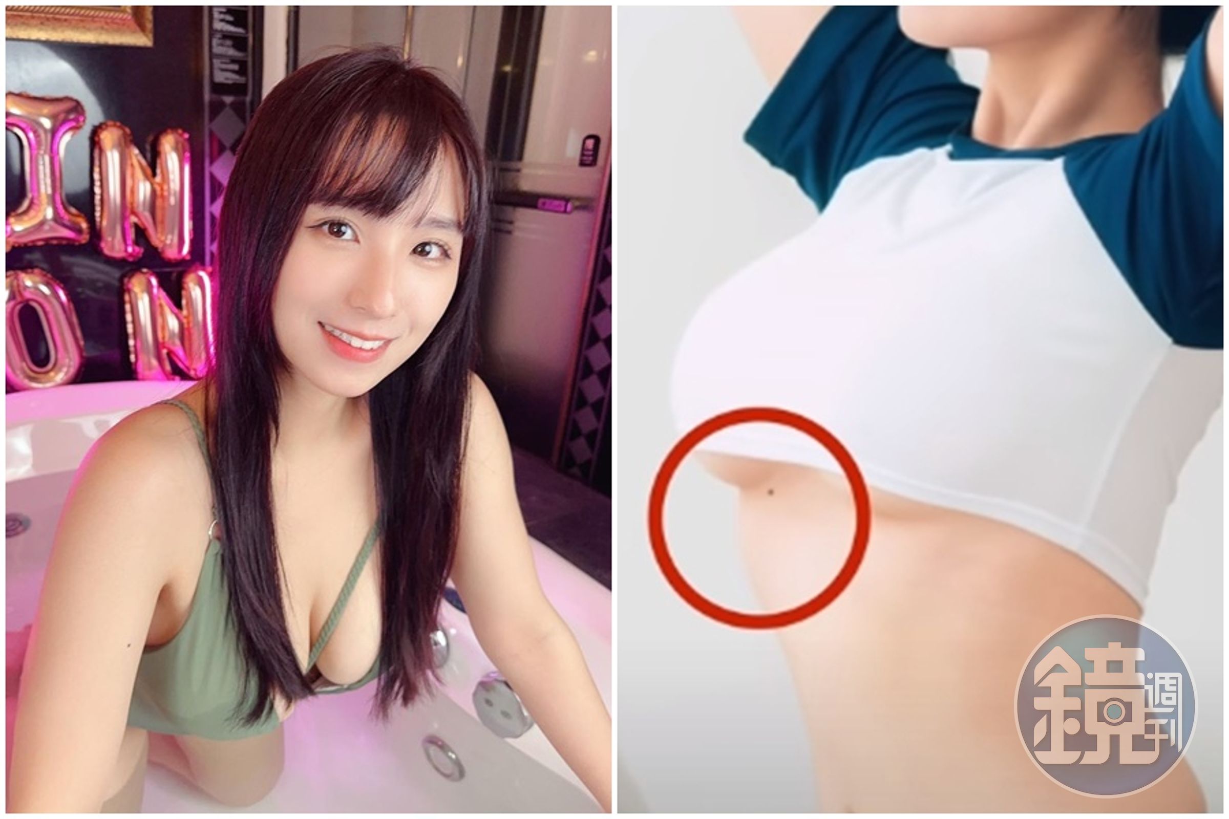 擁有20多萬粉絲的蘋蘋澎澎,近日因「不雅片瘋傳」等訊息騷擾,她決定拍片向粉絲、大眾說明。(左圖翻攝自蘋蘋澎澎IG,右圖翻攝自蘋蘋澎澎PINPINPONPON YouTube頻道)