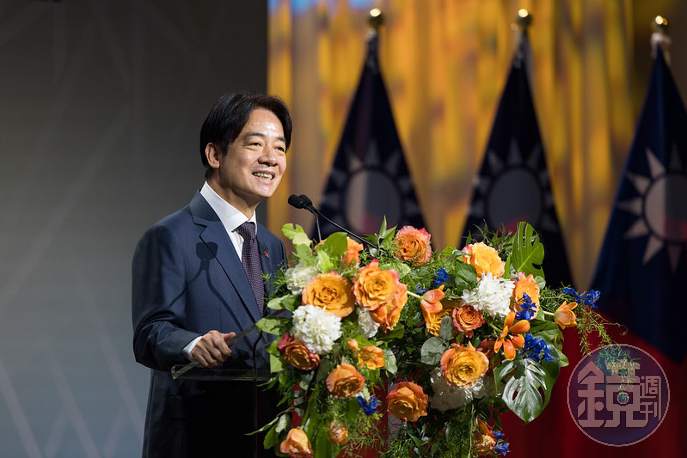 副總統賴清德過境美國紐約,與當地僑胞午宴並發表演說。(總統府提供)