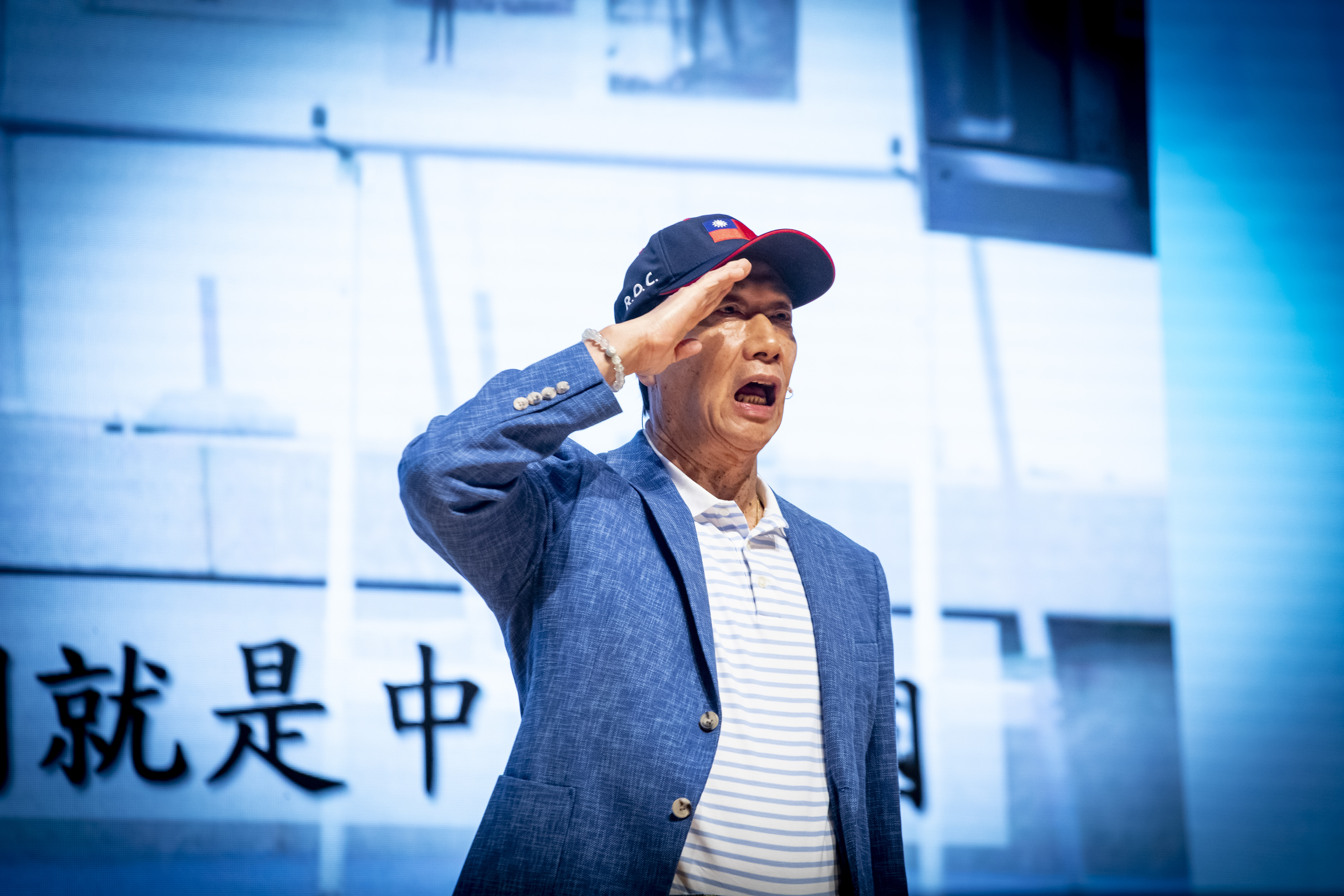 郭台銘（圖）與侯友宜皆篤信關公，如今卻出現「一個關公，各自解釋」。（本刊資料照）