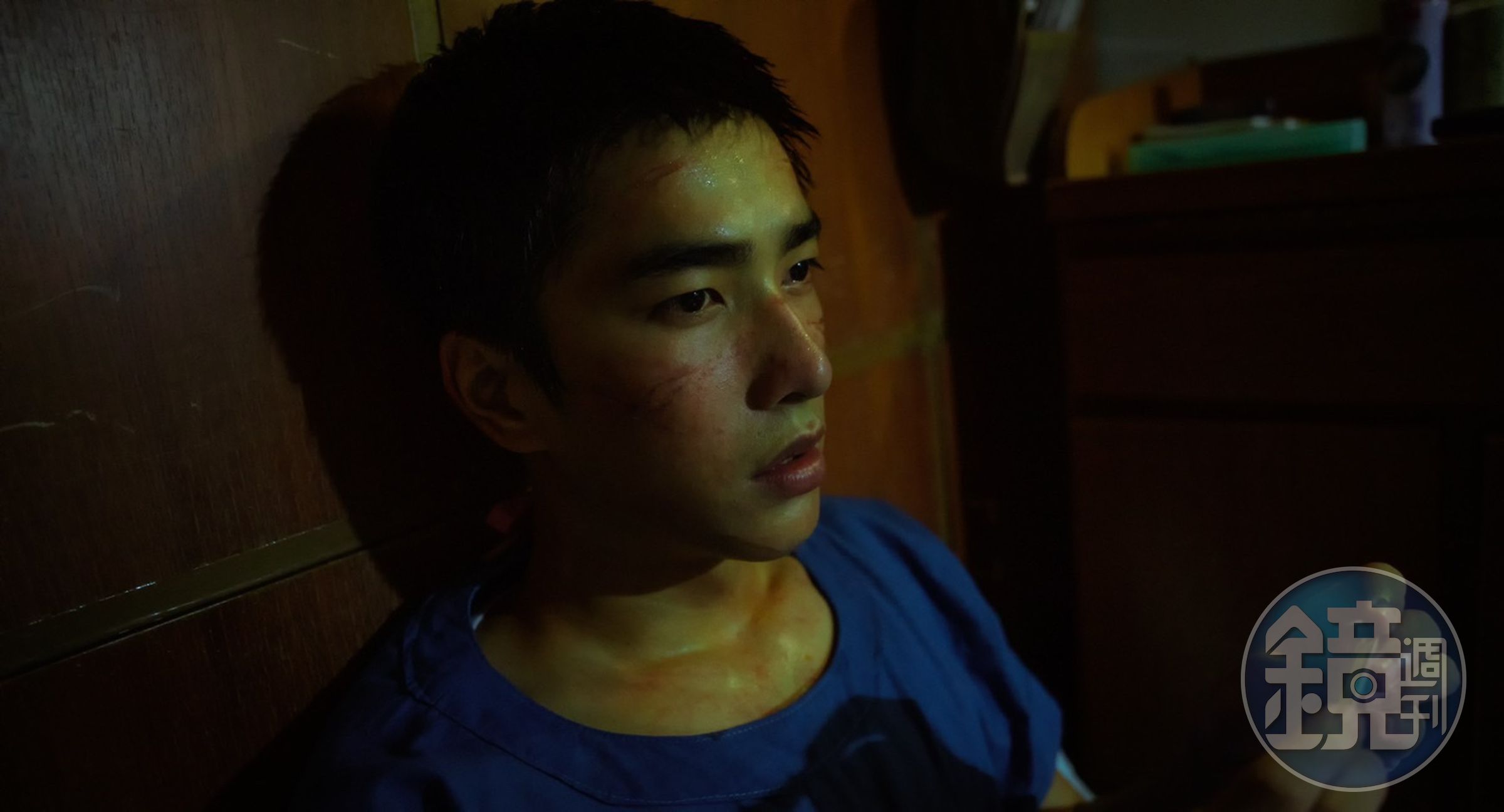 曾敬驊是全片象徵正面力量、充滿良善、人性光明的護理師，即使害怕還願意挺身而出。（Netflix提供）