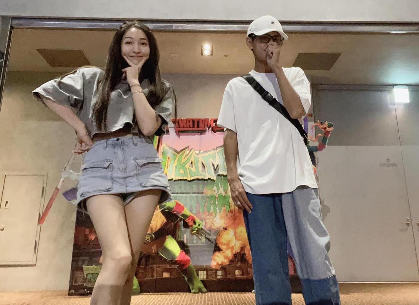 阿翔和老婆難得單獨看電影。（翻攝自Grace臉書）