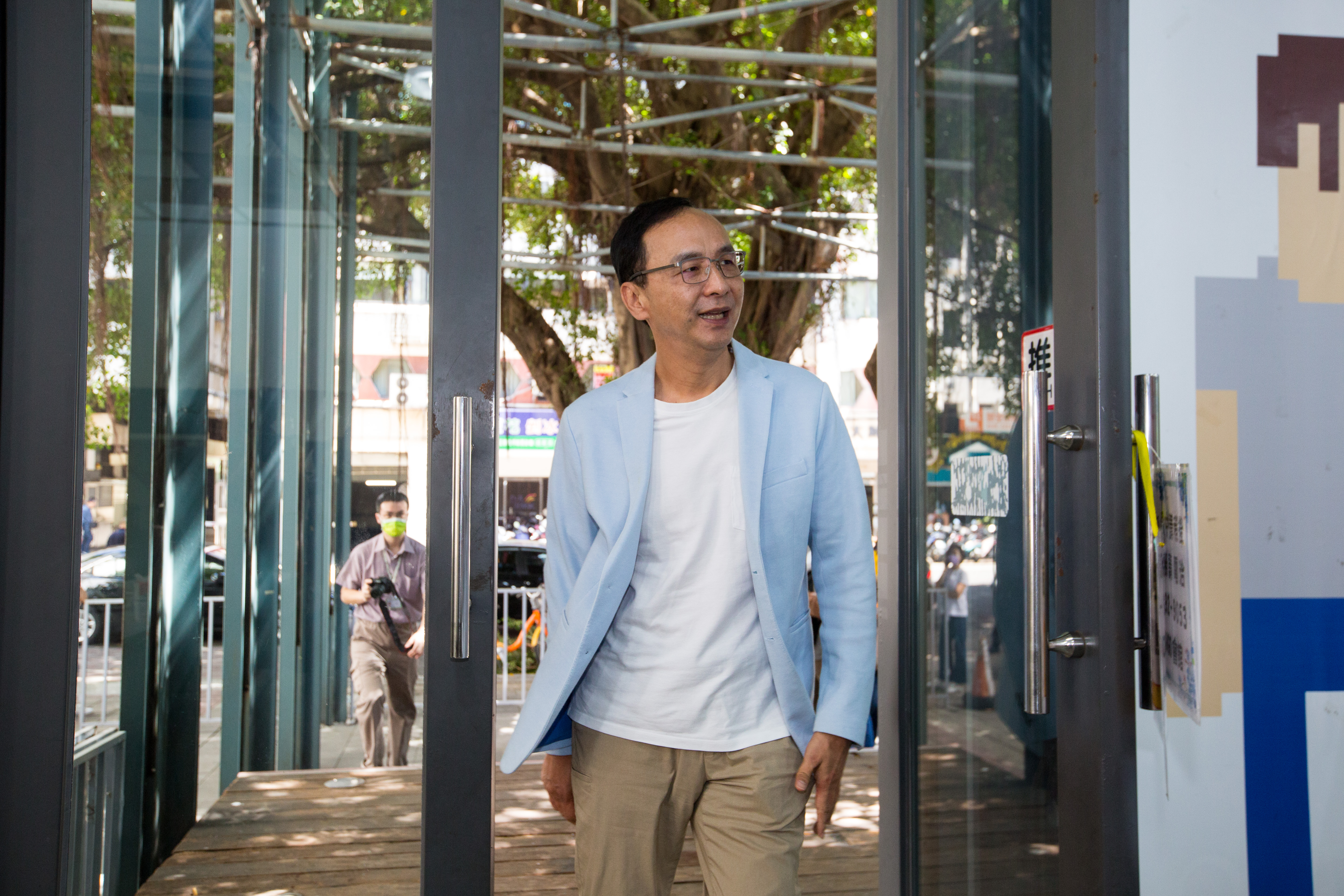 朱立倫（圖）今受訪談及高虹安遭起訴事件，他認為法律會還給高清白，並向高送暖喊出「加油」。（本刊資料照）