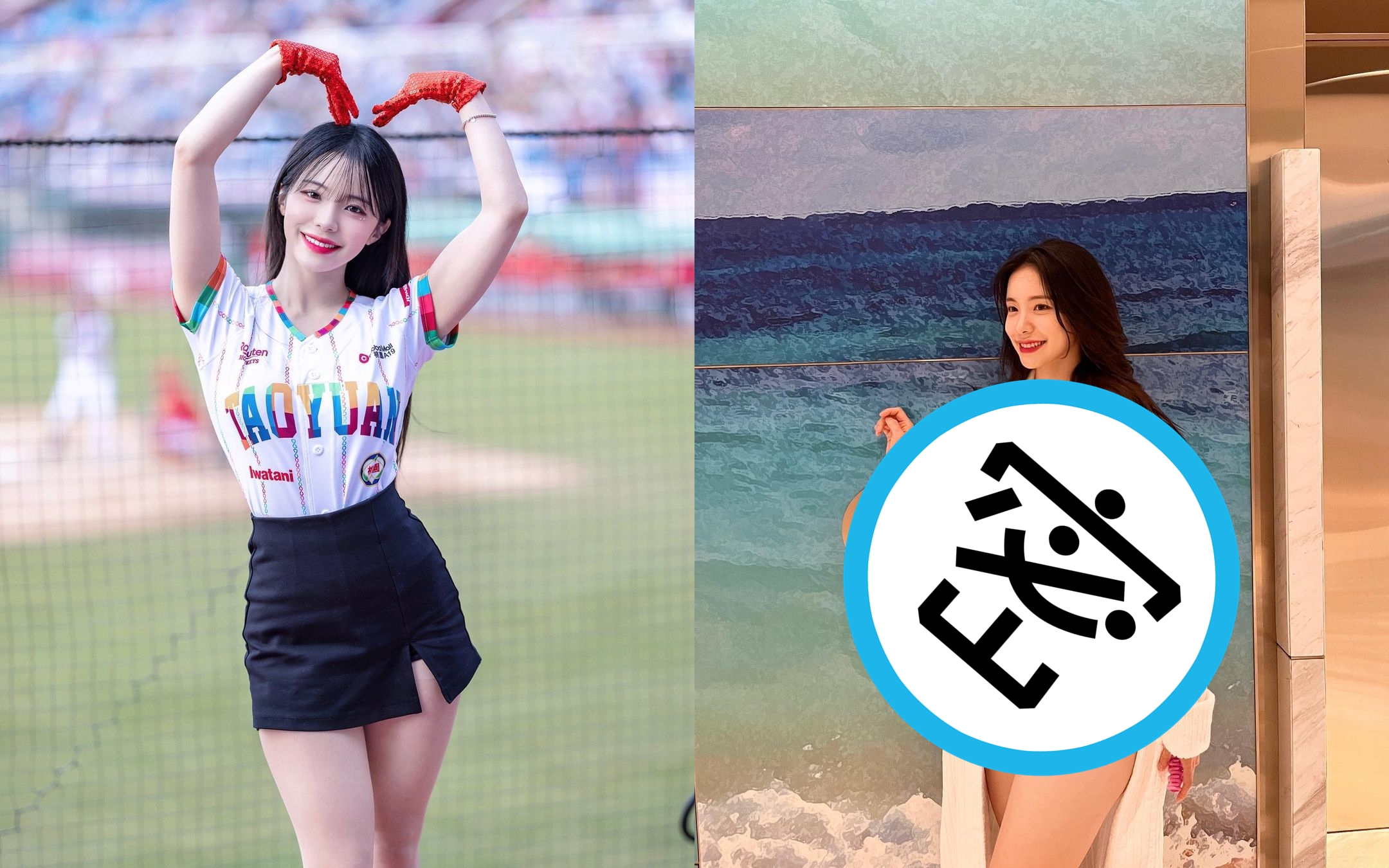 李多慧加入樂天桃猿隊後話題不斷，性感比基尼自拍照引起熱議。（翻攝IG@le_dahye）