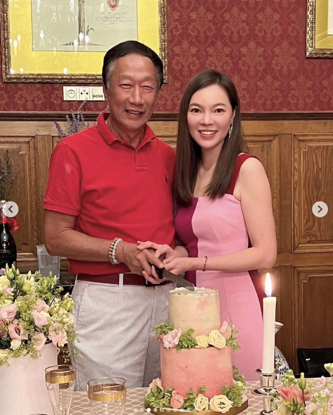 郭台銘與曾馨瑩結婚15年,育有3子女。(翻攝曾馨瑩IG)
