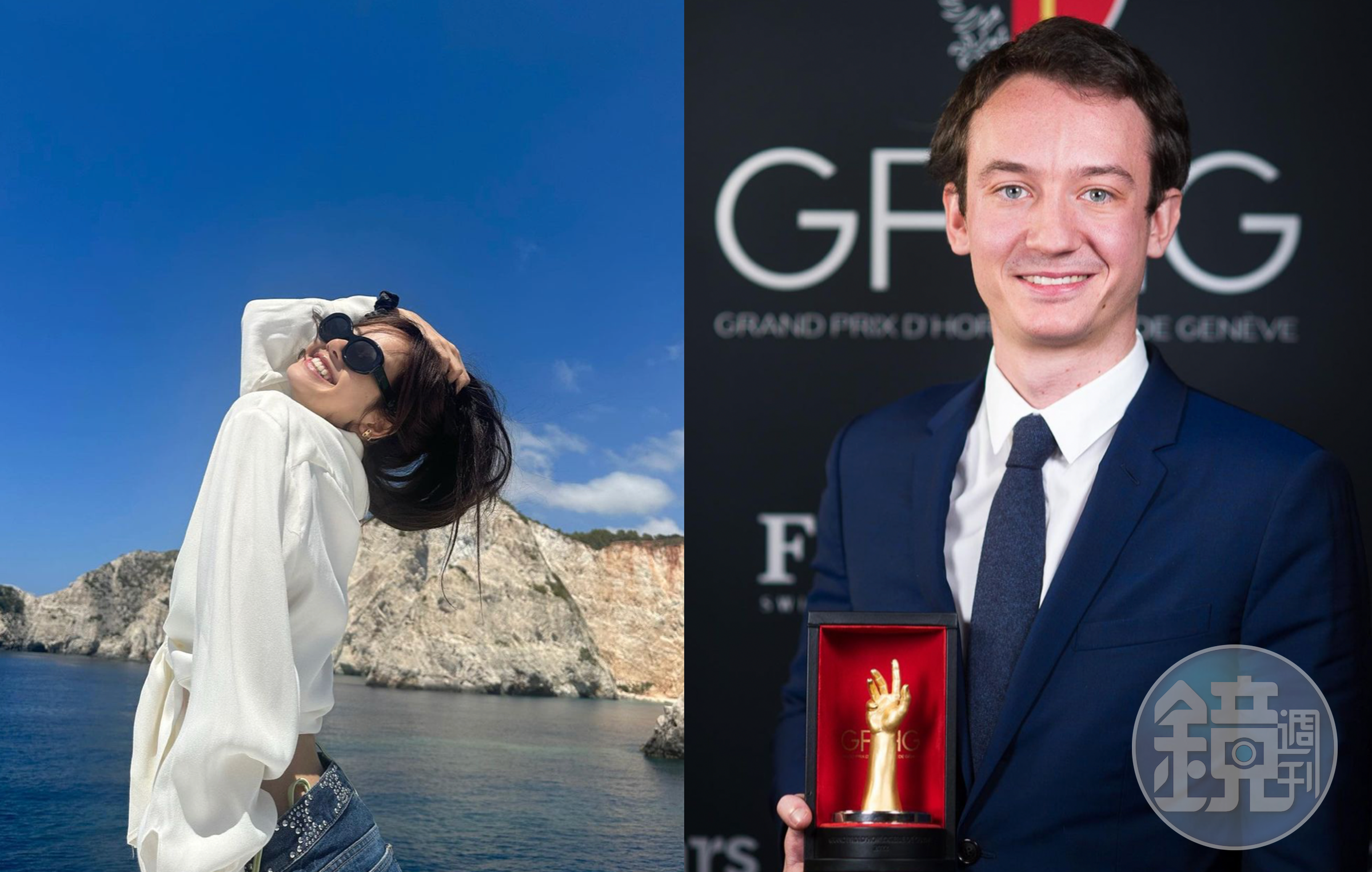 Lisa之前曬出海邊度假照,傳出是與Frédéric Arnault一家人一起家族旅遊。(翻攝自IG)