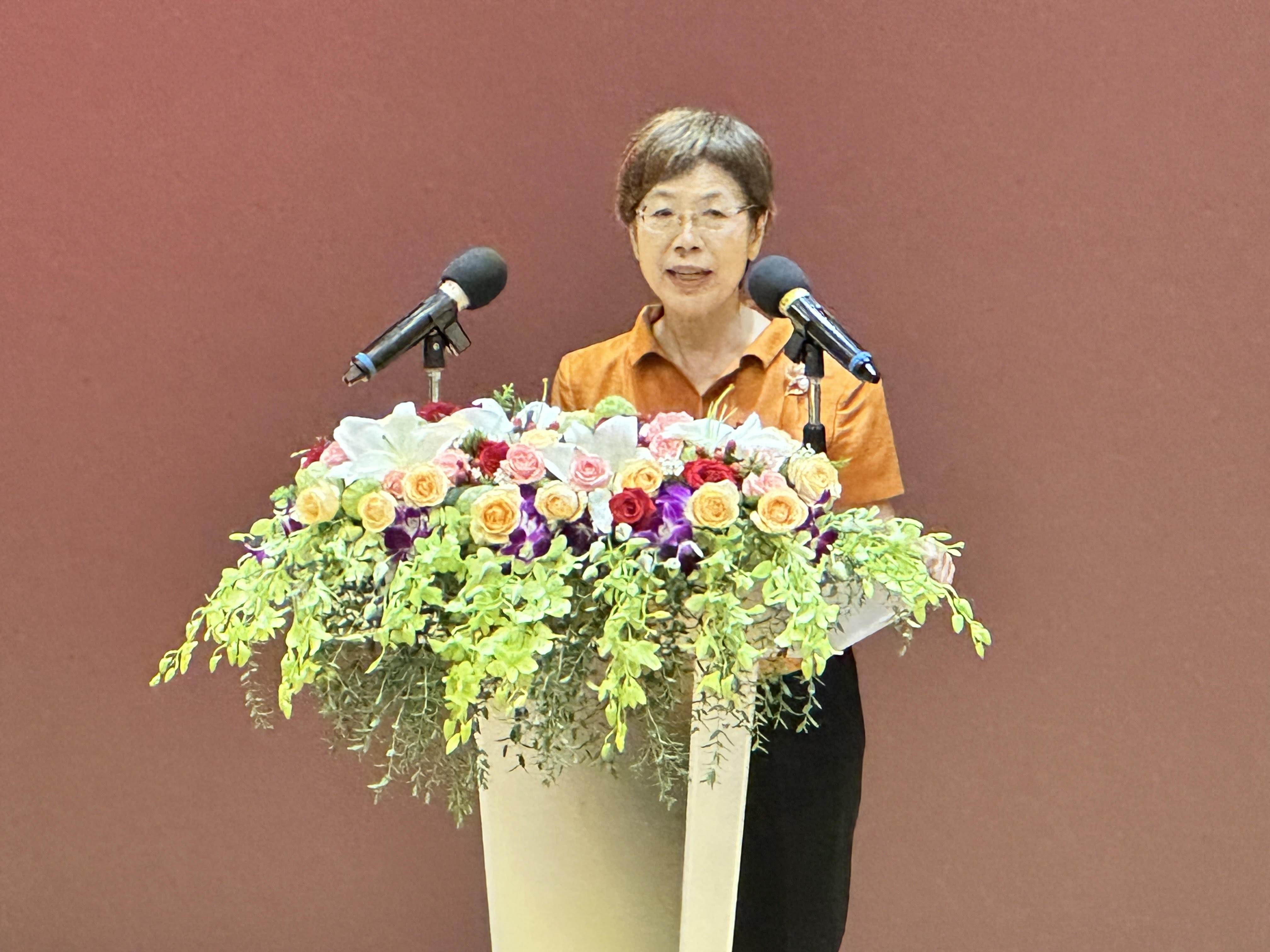 全國律師聯合會理事長尤美女致詞，從人民角度出發，獲最多掌聲。