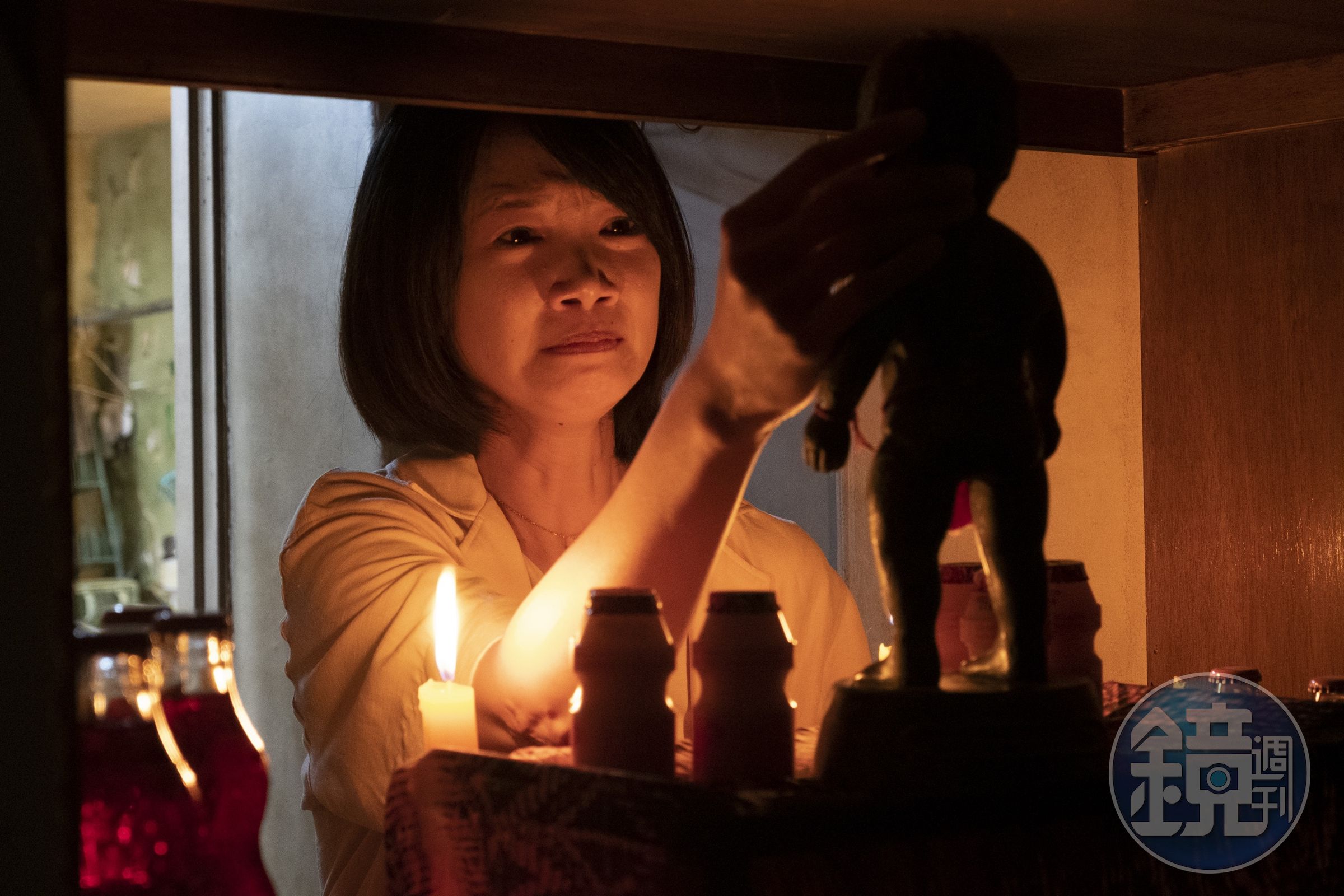吳奕蓉在恐怖電影《粽邪3:鬼門開》裡有吃重的演出。 (華影提供)