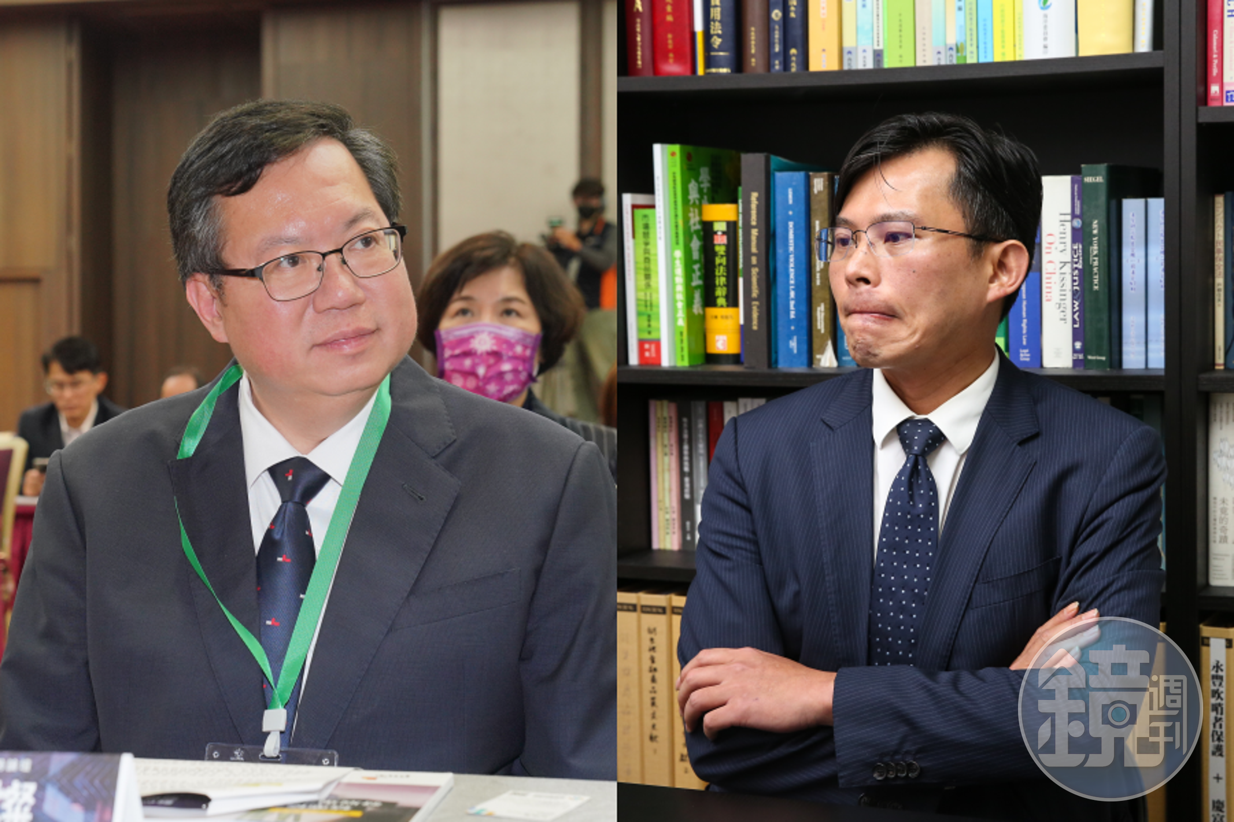行政院副院長鄭文燦（左）今公布提告黃國昌（右），指其對自己不斷抹黑。（本刊資料照）