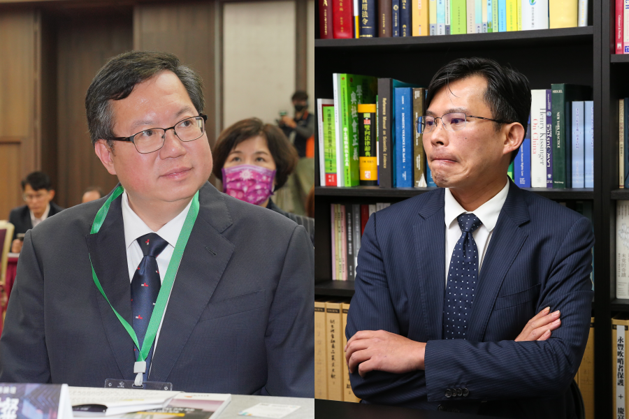 行政院副院長鄭文燦（左）今公布提告黃國昌（右），指其對自己不斷抹黑。（本刊資料照）