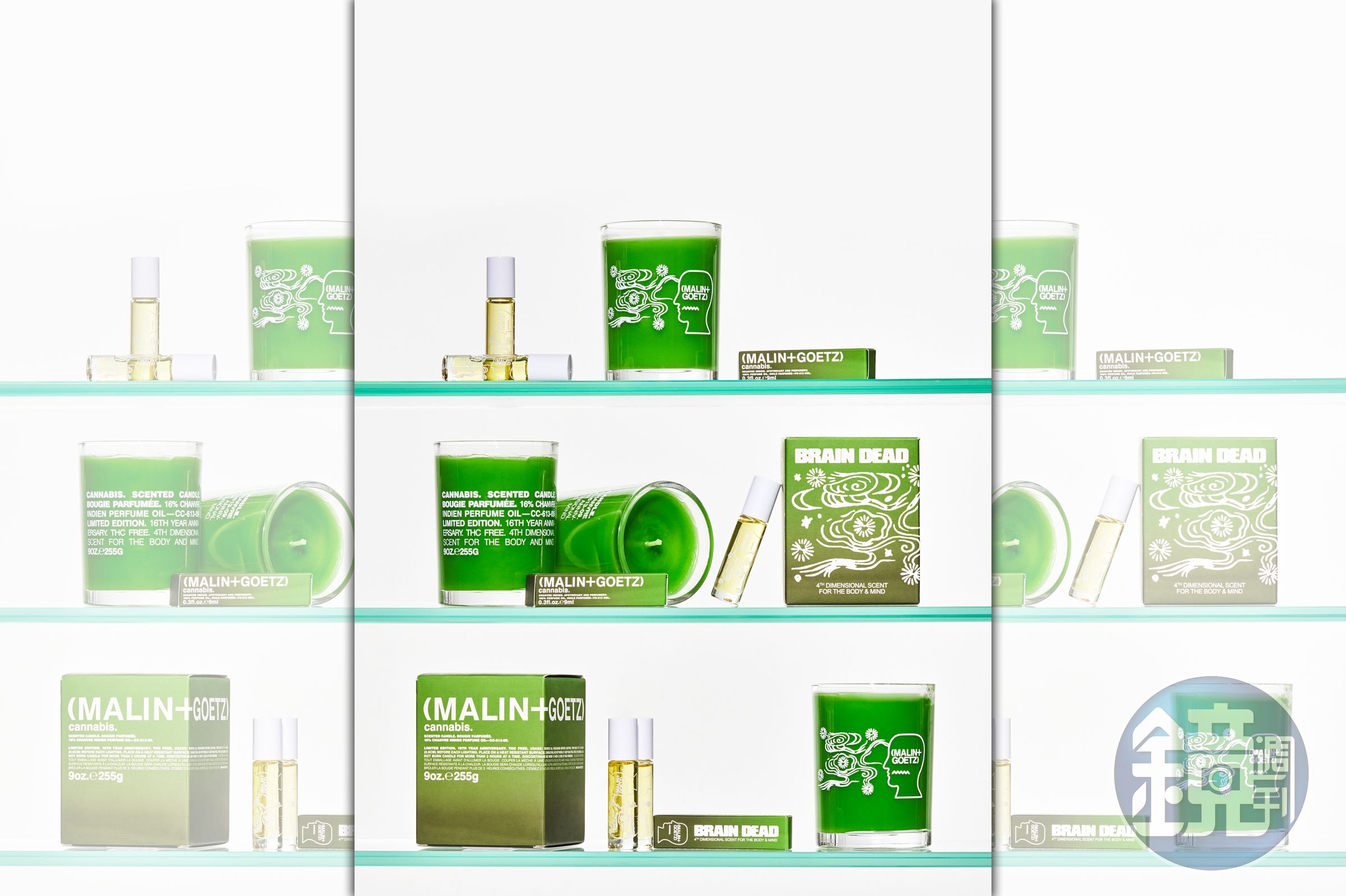 MALIN GOETZ x BRAIN DEAD大麻草16週年聯名款香氛系列。(10/10 APOTHECARY提供)