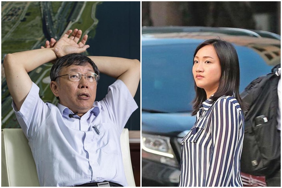 謝佩芬（右）細數柯文哲（左）的外交失言語錄，直呼外交能力堪憂。（本刊資料照）