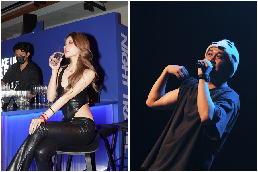 中國選女偶像杜紫怡（左）發文控訴嘻哈歌手TangoZ在飯局上出言性騷。（翻攝自杜紫怡、TangoZ微博）