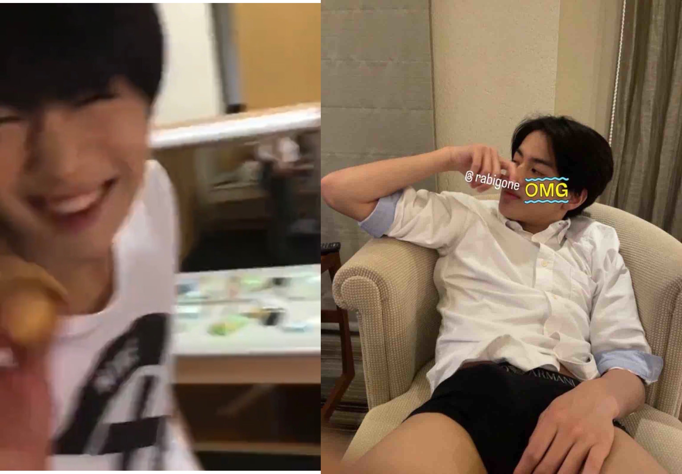 「美少年」的金指一世（左）才被爆睡女粉又有勃起照流出，成員那須雄登則玩「泡芙丟牆壁」糟蹋食物遭炎上，被指跟「壽司郎屁孩」沒啥兩樣。（翻攝網路）