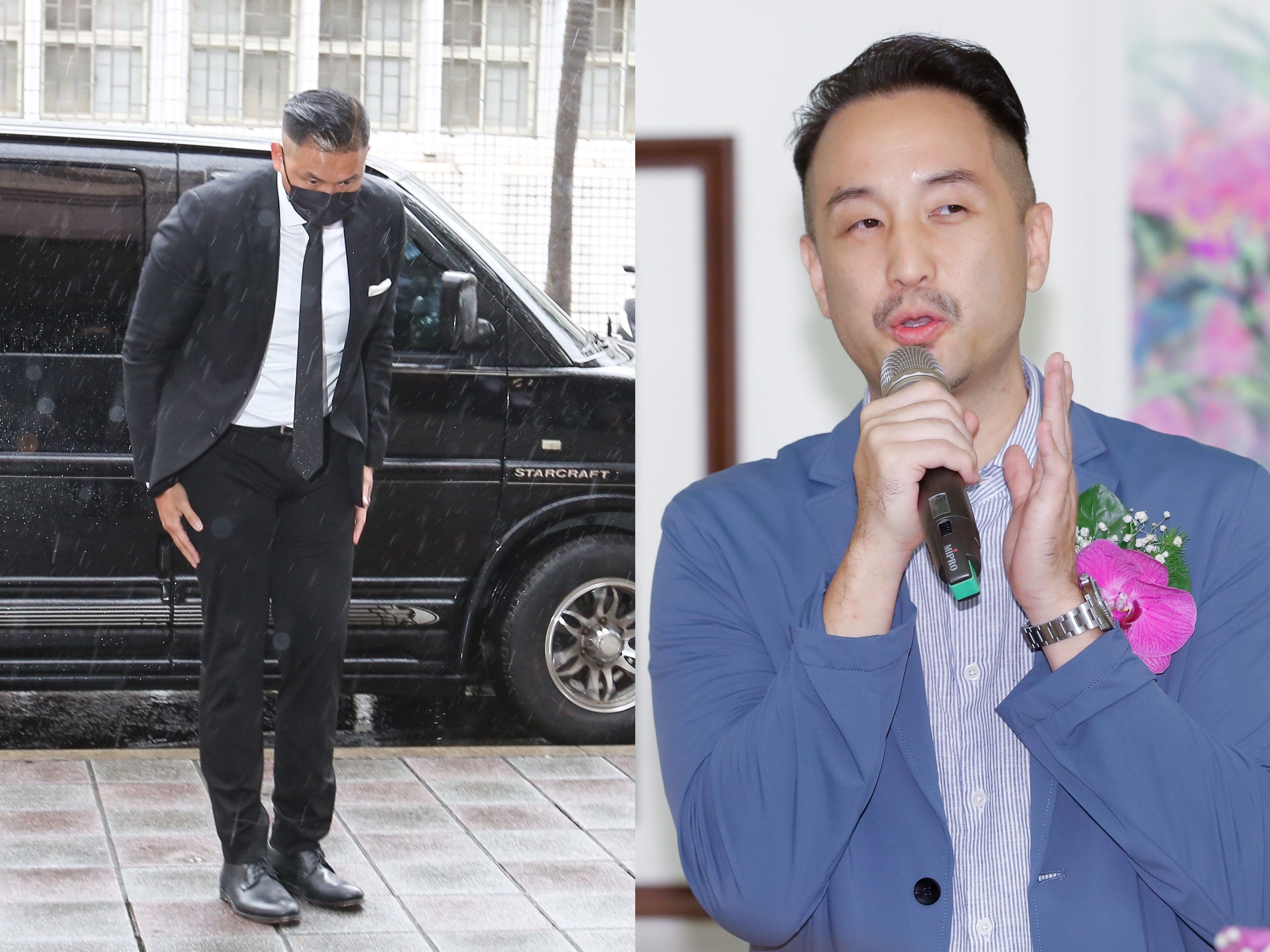 雖然黑人（左）就算出庭也被罵爆，不過唐志中依然力挺。（本刊資料照）