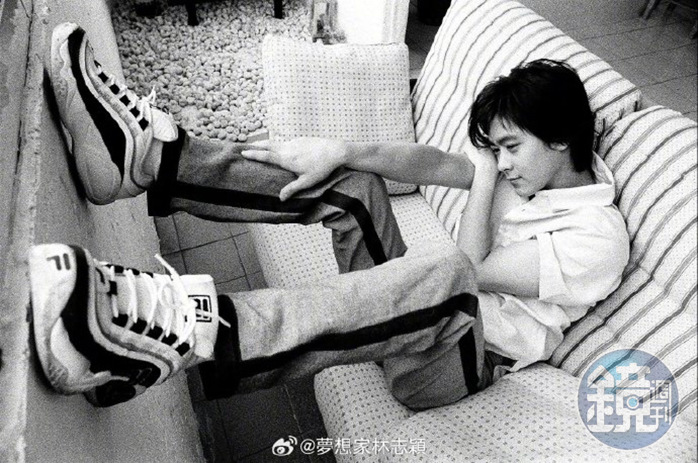 林志穎25年前帥照曝光。(翻攝自林志穎微博)