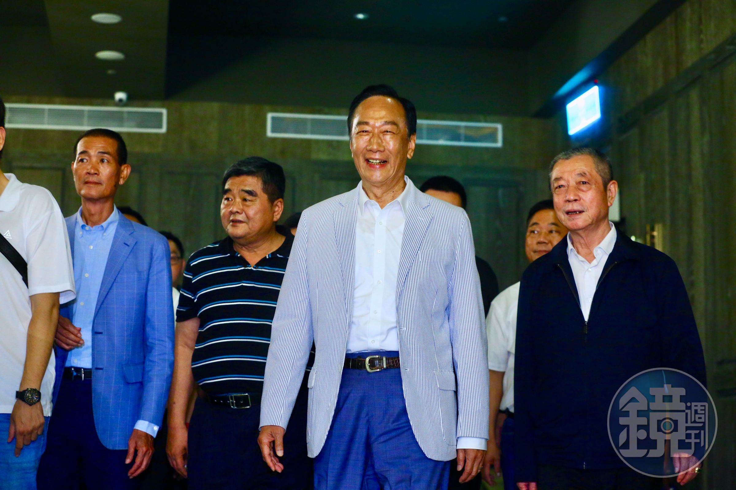 鴻海集團創辦人郭台銘17日出席「主流民意大聯盟」雲林旅外鄉親後援會活動。