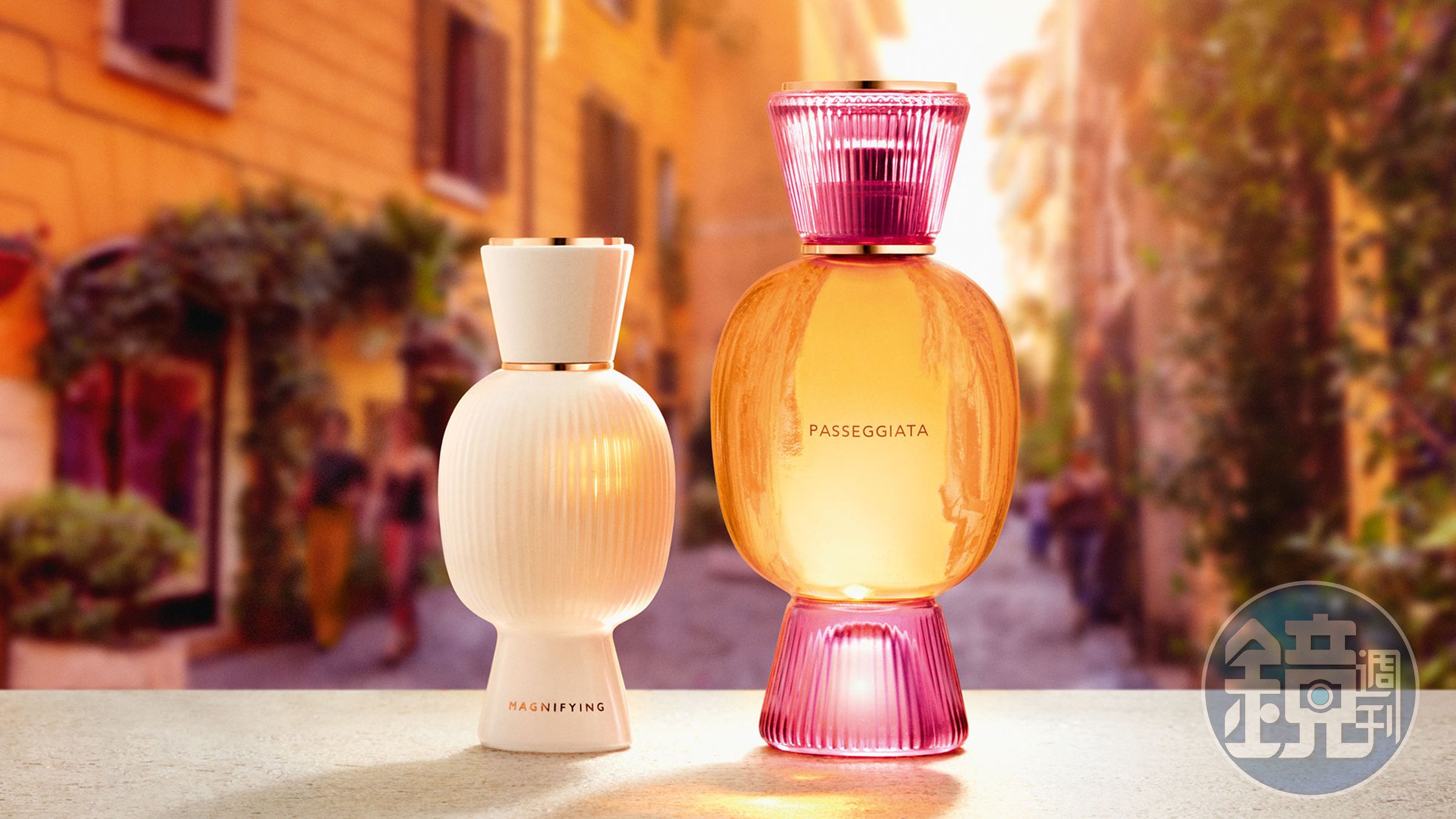 Passeggiata日不落漫享淡香精。100ml/NT$8,975、50ml/NT$6,125(寶格麗提供)