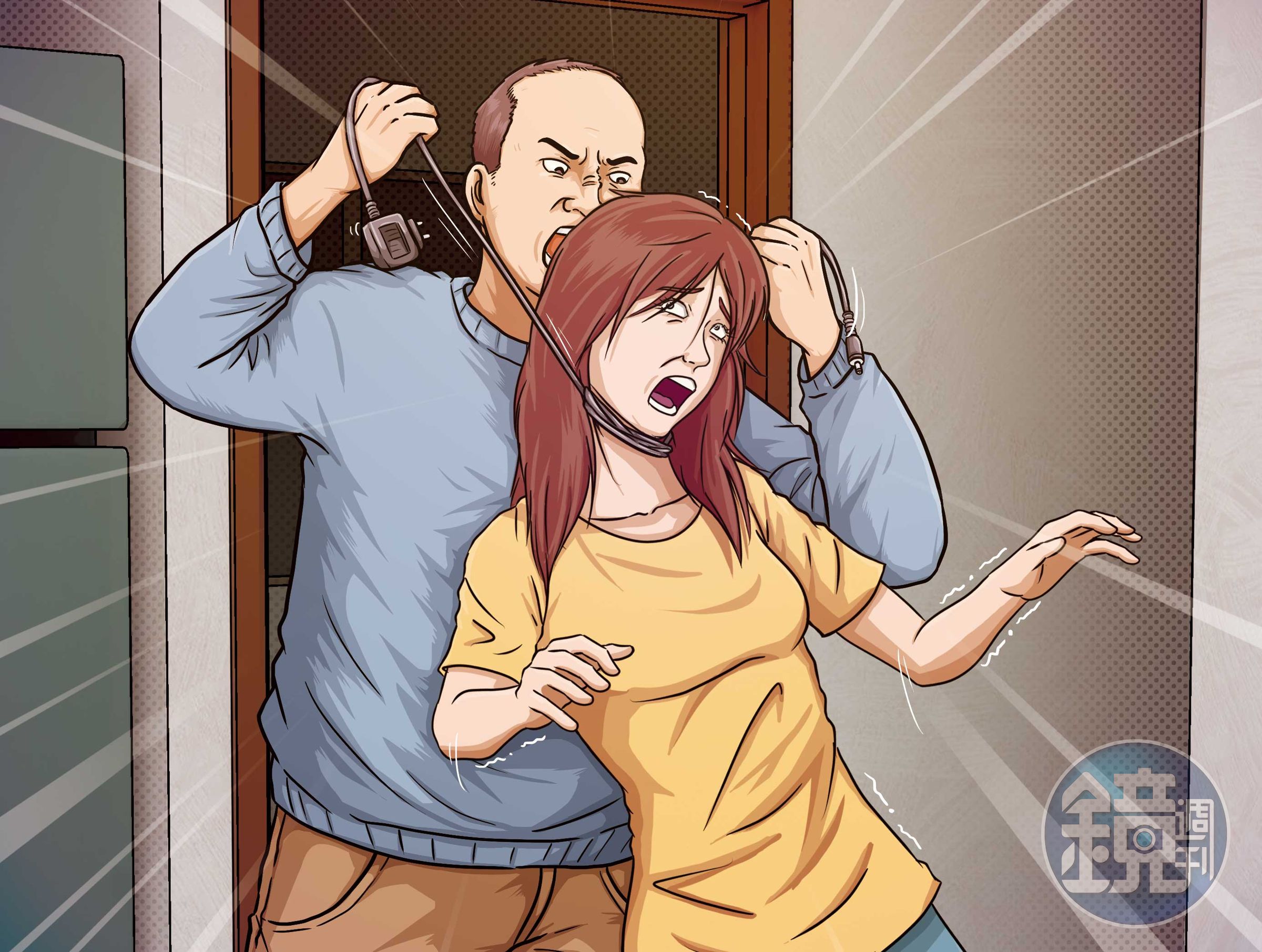 利姓男子在談分手的過程中，用手機充電線勒斃李姓女友。