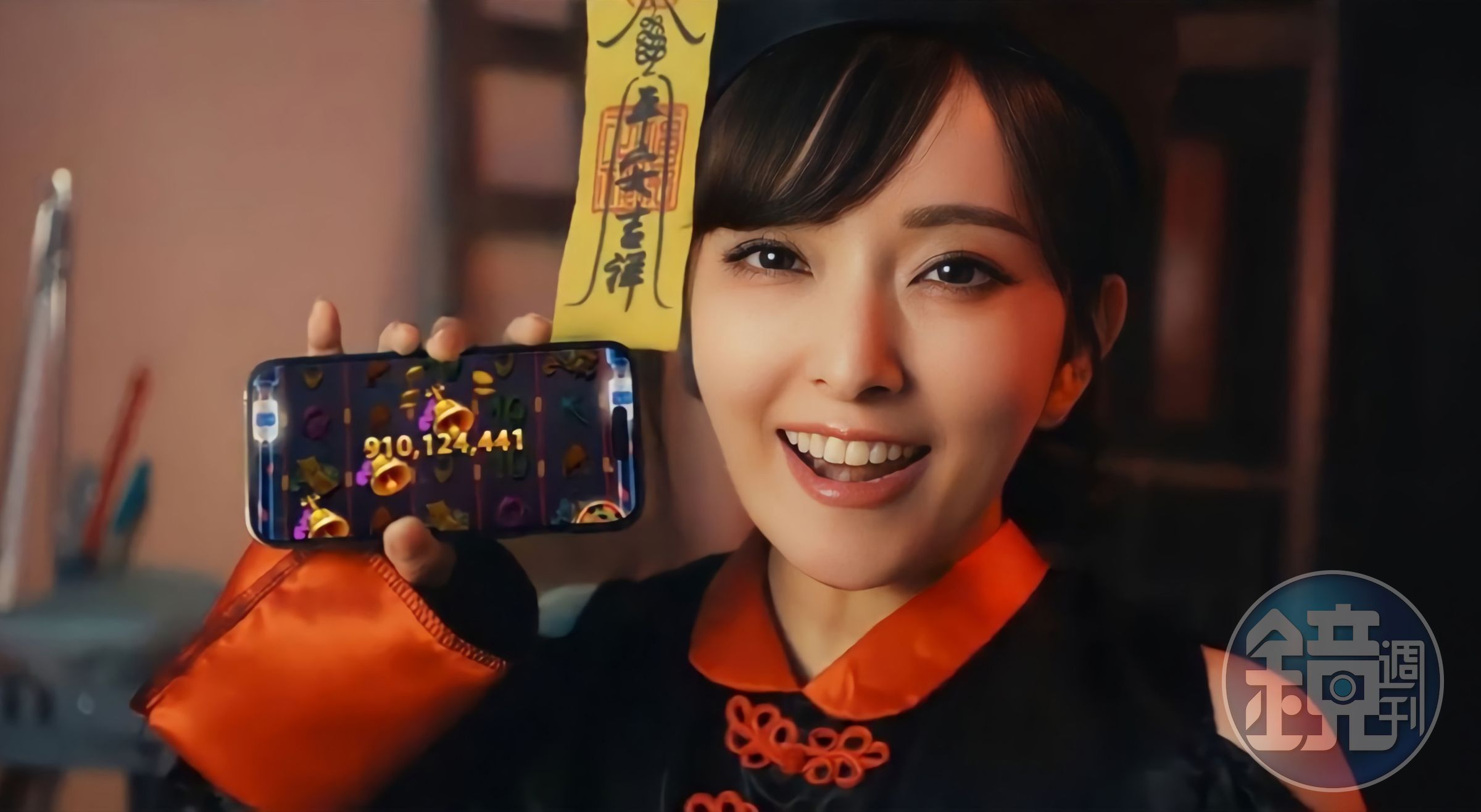 愛紗接下電玩代言,在廣告中cosplay僵屍,不但不可怕還有點可愛。(宇峻奧汀提供)