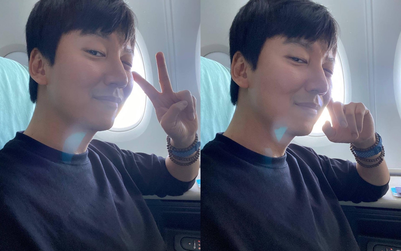 金南佶昨（17日）搭機來台，受訪時開心表示已經吃到想吃的美食了。（翻攝自金南佶IG）