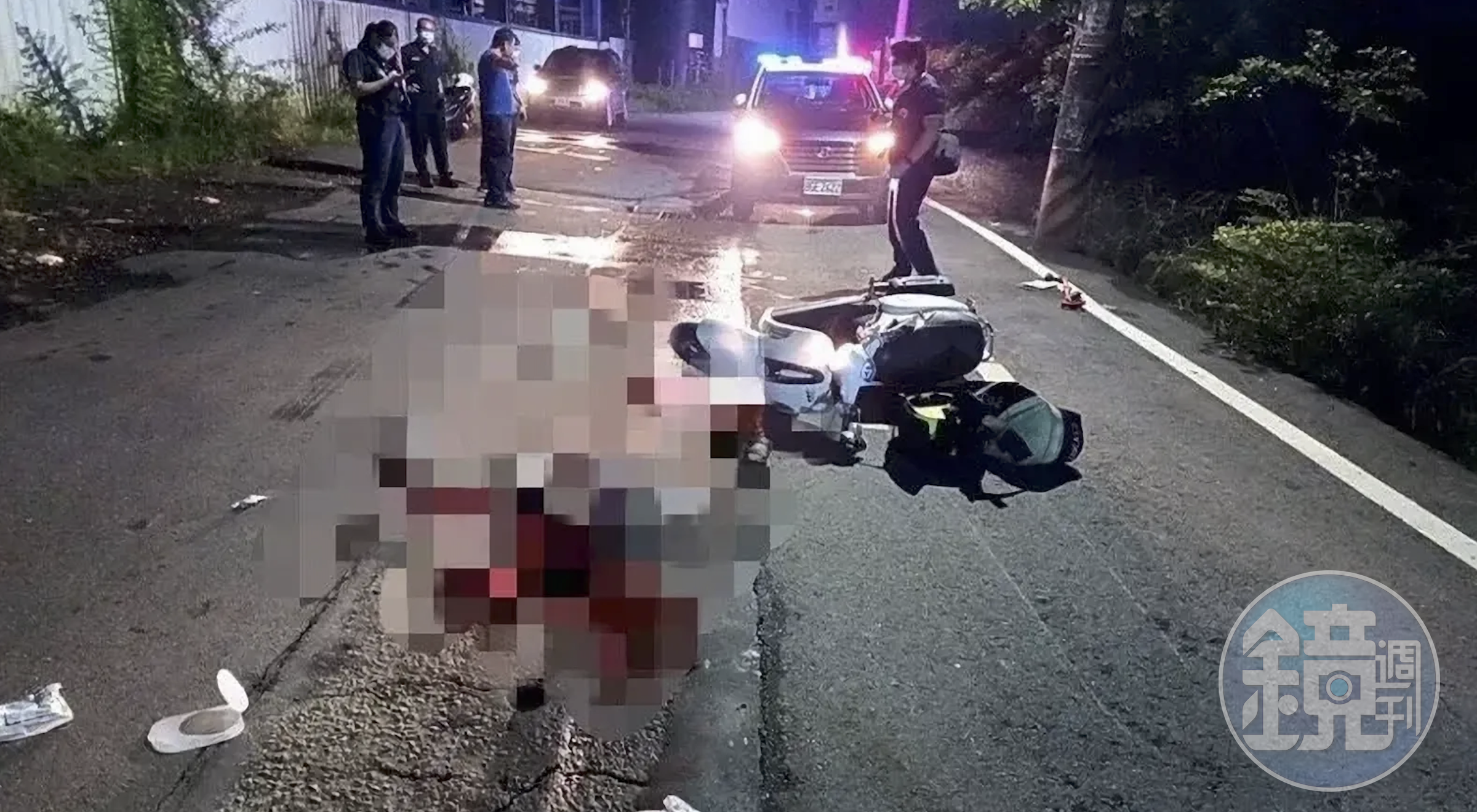 高雄岡山區發生情侶凶殺命案，造成一死一傷。（翻攝畫面）