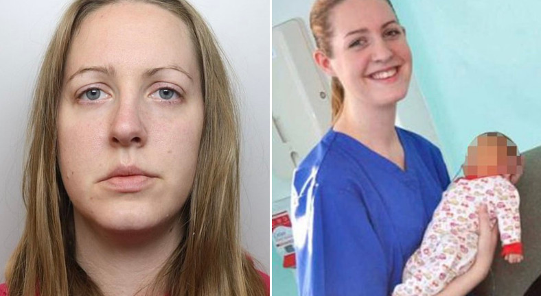 護理師露西涉嫌殺害7名嬰兒，遭陪審團一致認定有罪。（翻攝推特@piersmorgan）