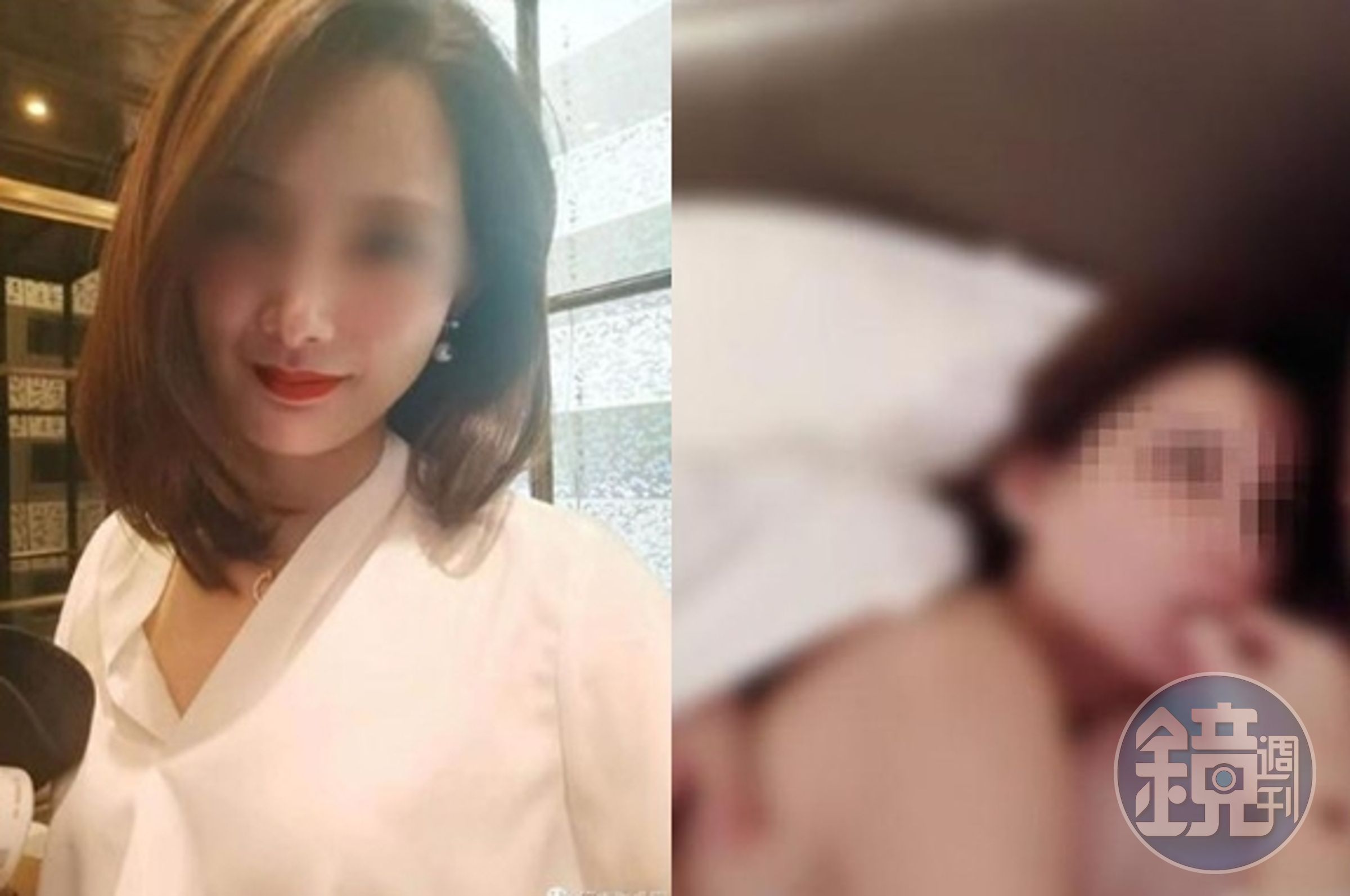 女業務據聞外型亮眼，陪睡的床照在網路瘋傳。（翻攝微博）
