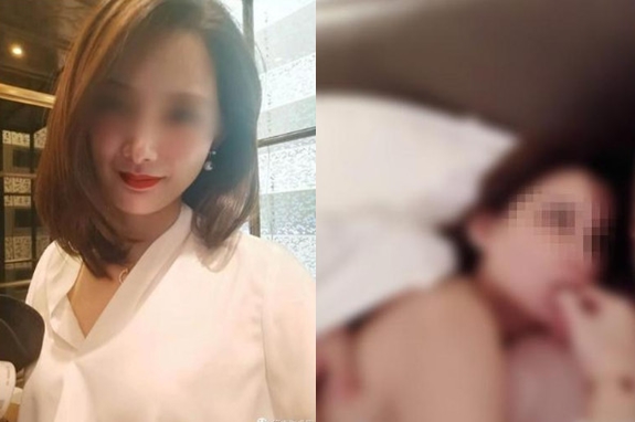 女業務據聞外型亮眼，陪睡的床照在網路瘋傳。（翻攝微博）
