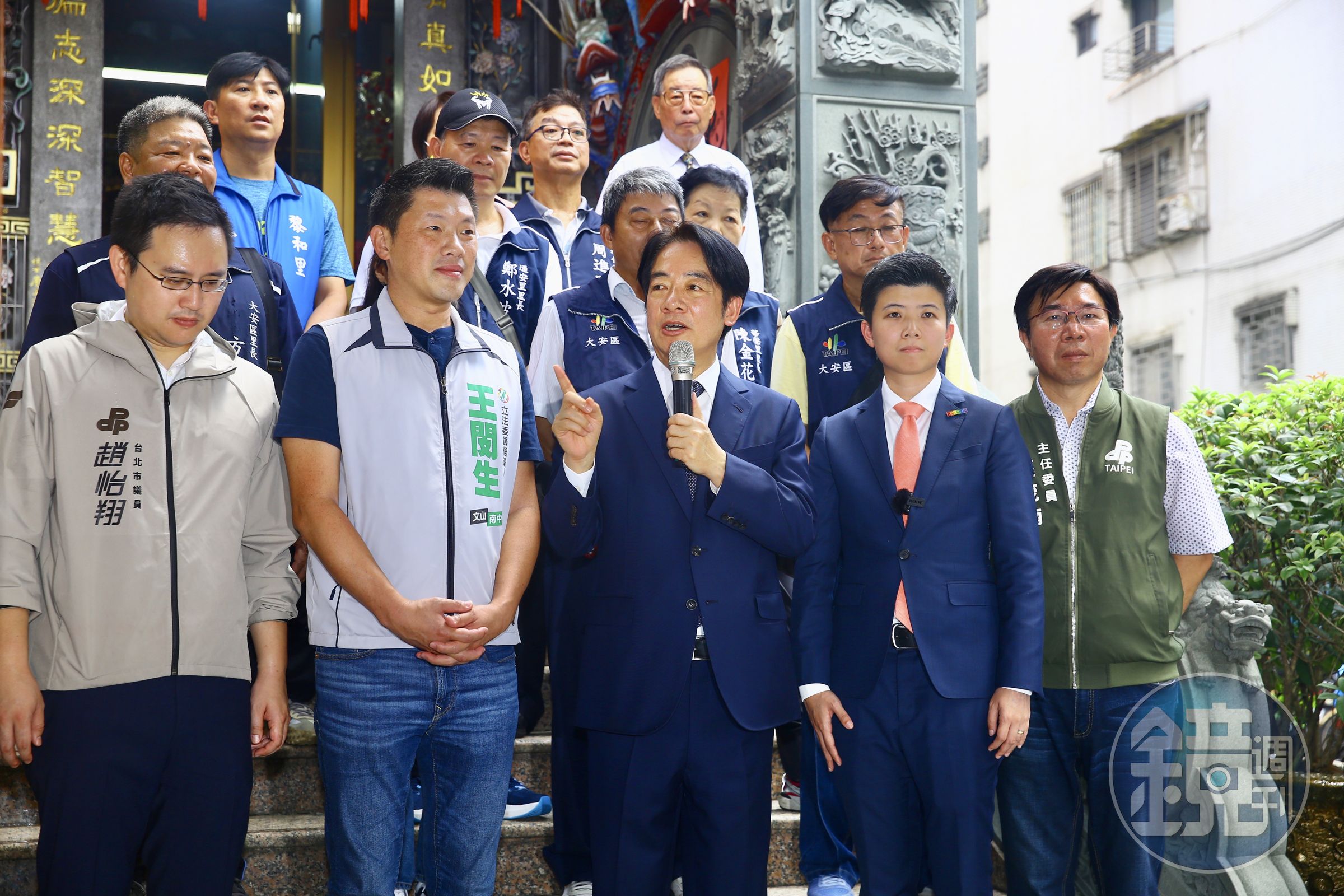 賴清德懇請鄉親支持在地服務多年的立委候選人王閔生與苗博雅。