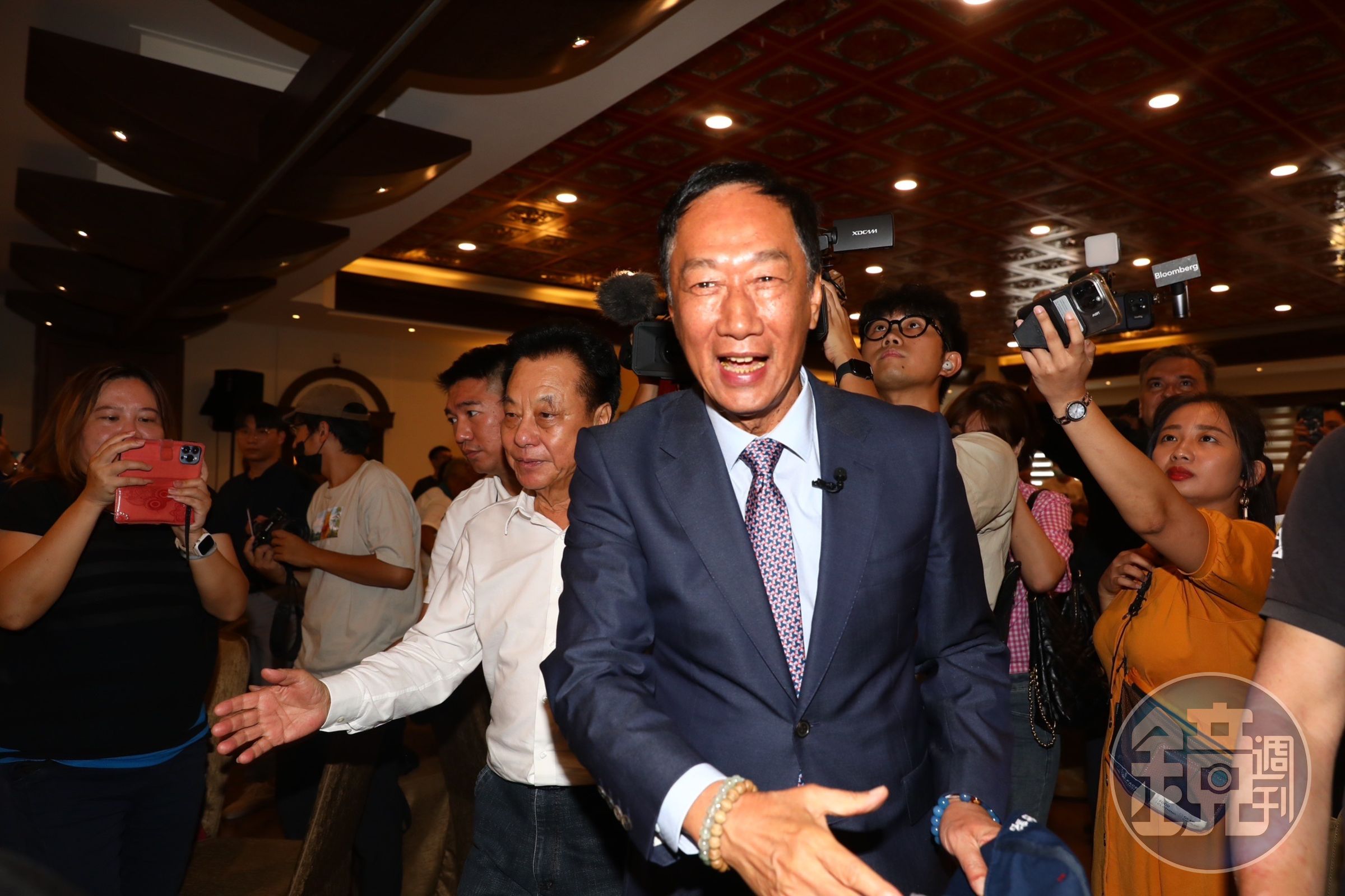 對於徐耀昌宣布退黨，郭台銘（圖）形容徐是有情有義的縣長。