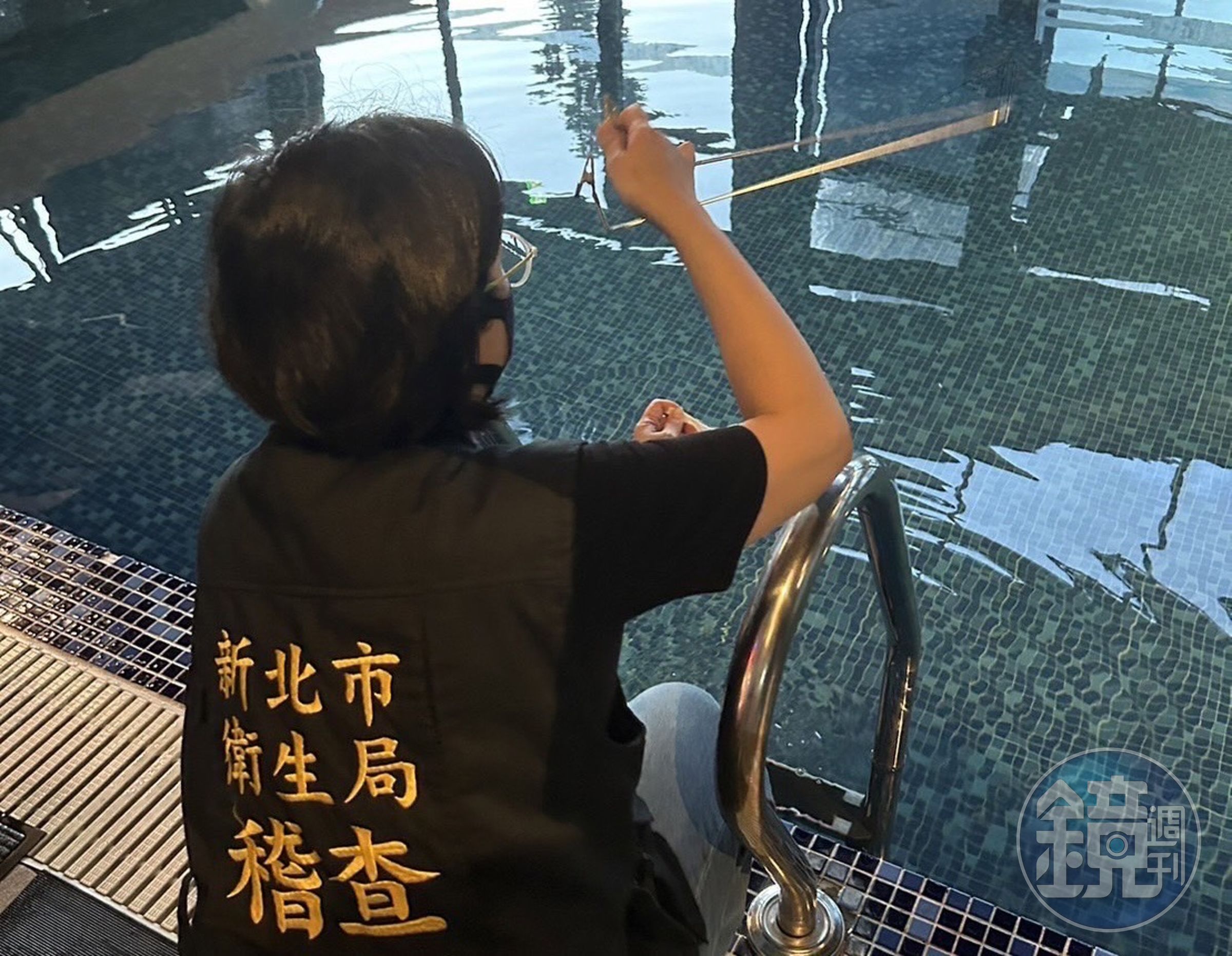 新北某親水設施日前出現食腦蟲感染事件,衛生局隨後也前往該處稽查檢驗。(新北市衛生局提供)