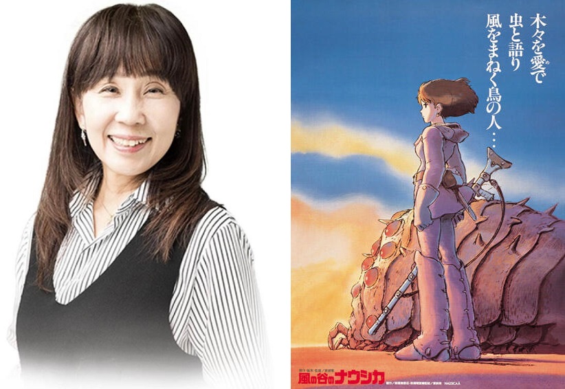 島本須美曾替《風之谷》主角娜烏西卡配音。(左圖飛兔娛樂提供,右圖翻攝自吉卜力官網)
