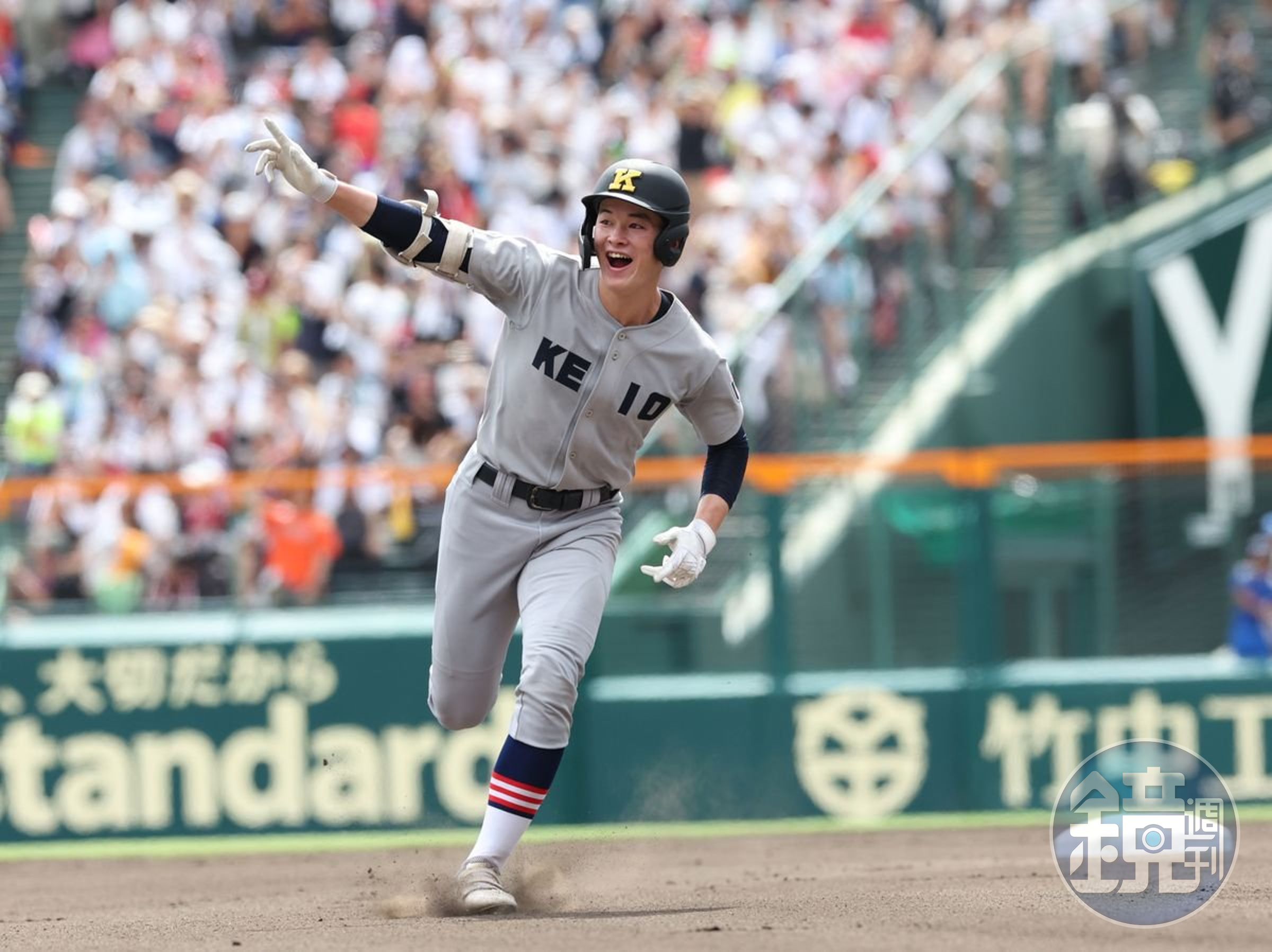 慶應高校拿下睽違107年的夏季甲子園冠軍,其中爆紅的主力球員丸田湊斗因入選U18,將在月底來台比賽。(翻攝自推特@livedoornews)