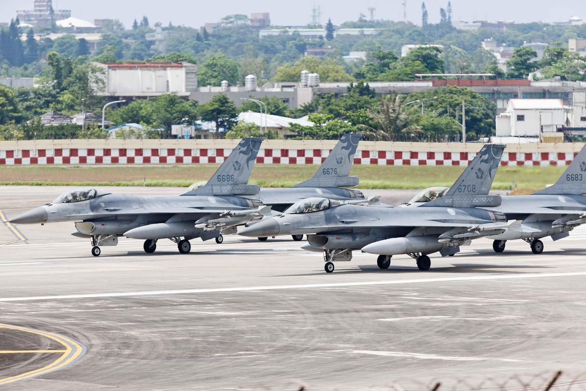 美國五角大廈宣布，國務院已批售台5億美元F-16V偵蒐系統；示意圖。（軍聞社提供）