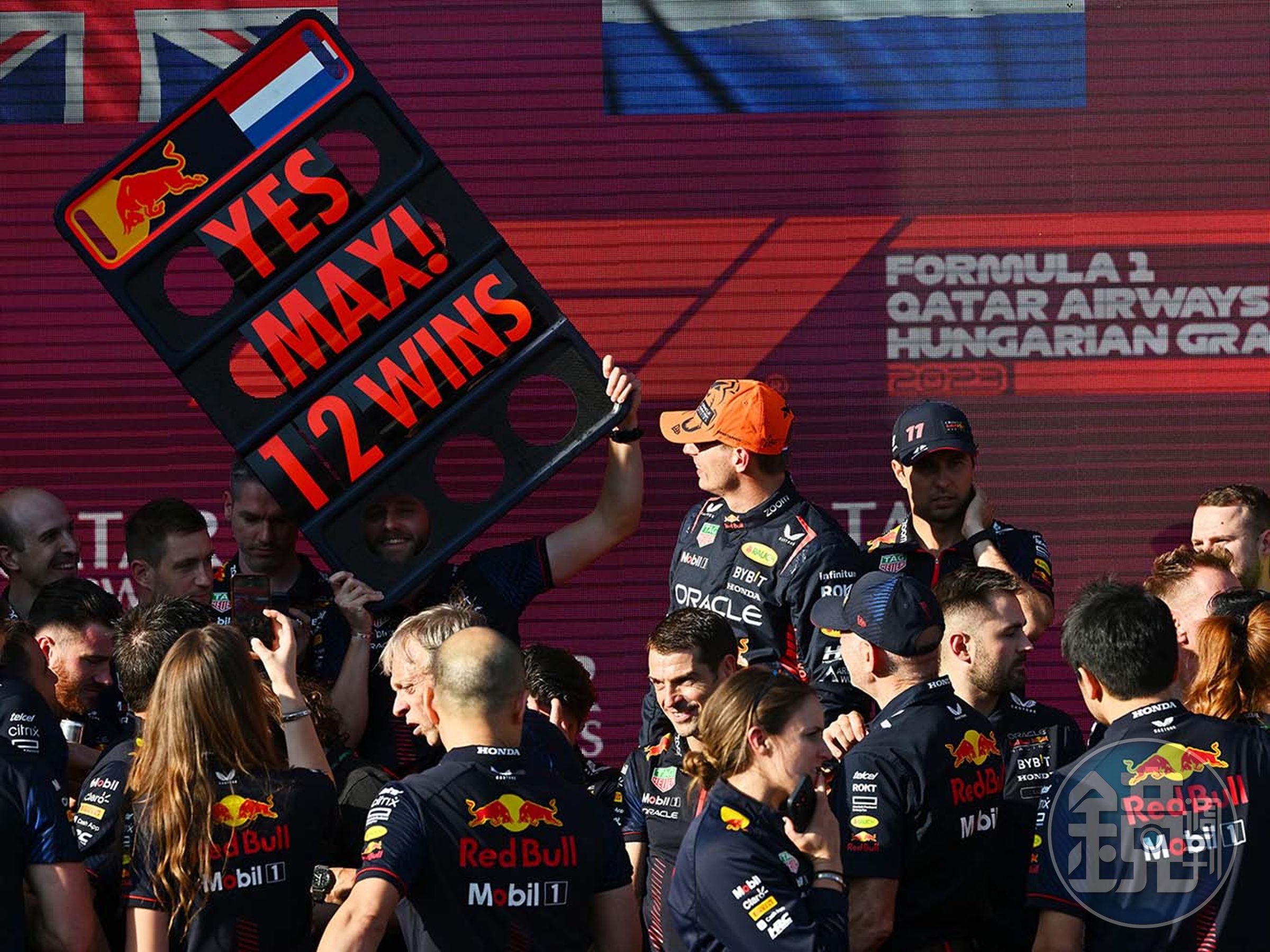 紅牛車手Max Verstappen在今年已經拿下十次分站冠軍。