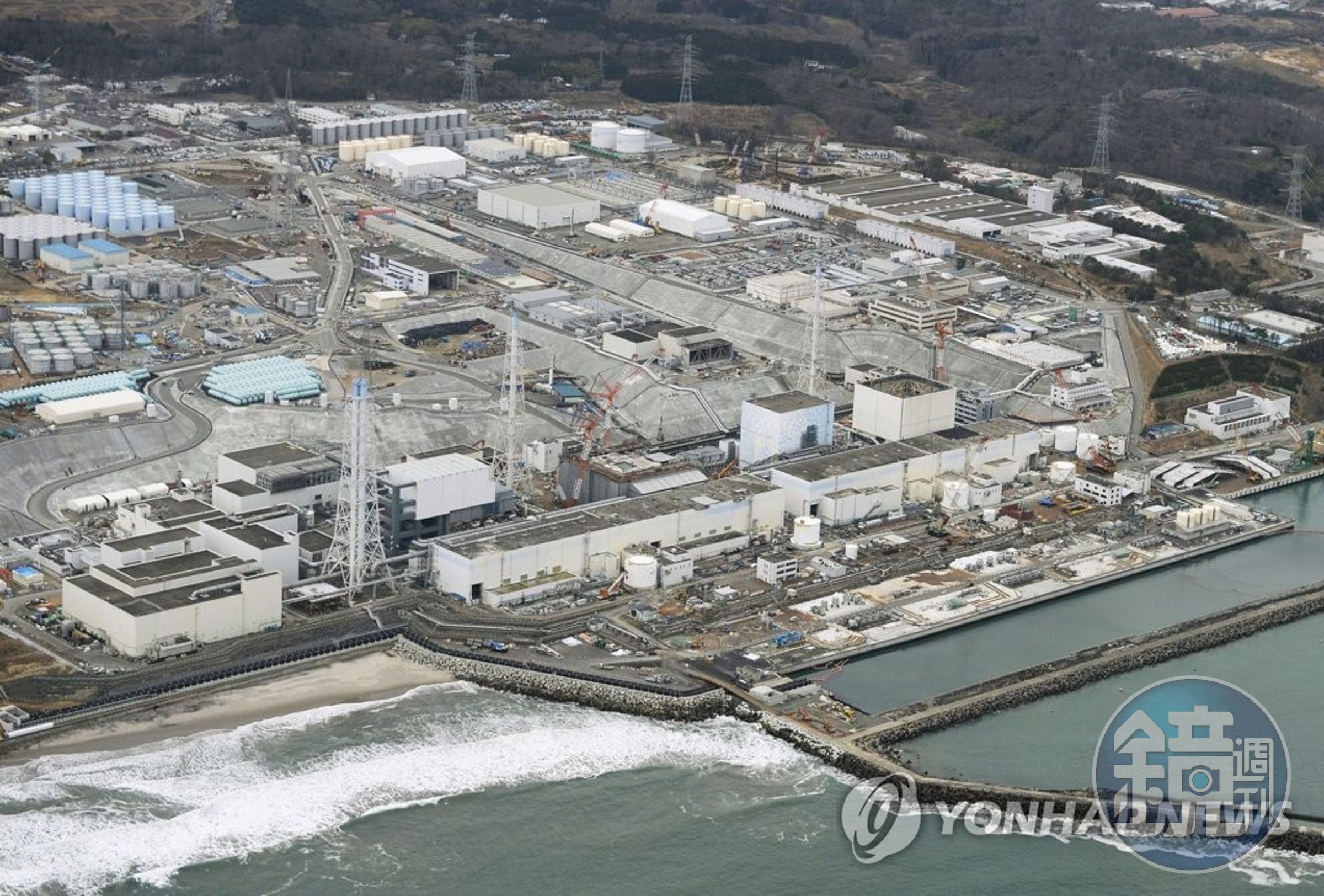 中國與日本政府達成共識，將擴大國際原子能機構（IAEA）對福島第一核電廠排放的核處理水進行監測。（示意圖，翻自《韓聯社》）