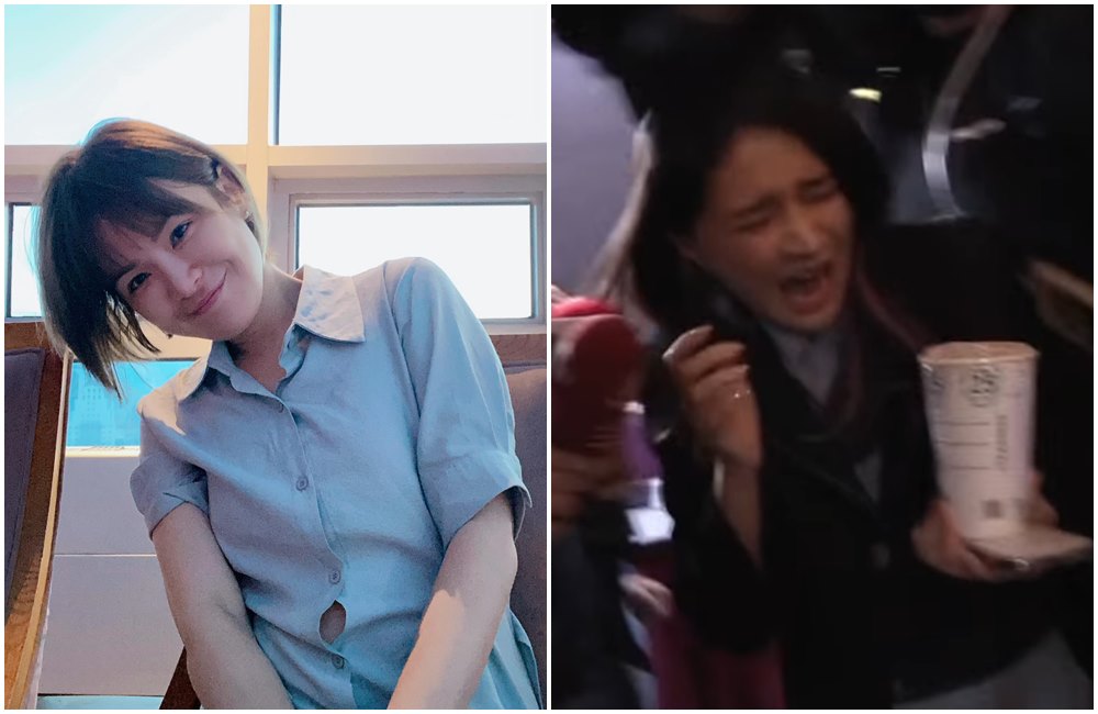 賴品妤（右圖）控記者害摔倒，遭陳沂（左圖）酸爆。（翻攝畫面／陳沂臉書）