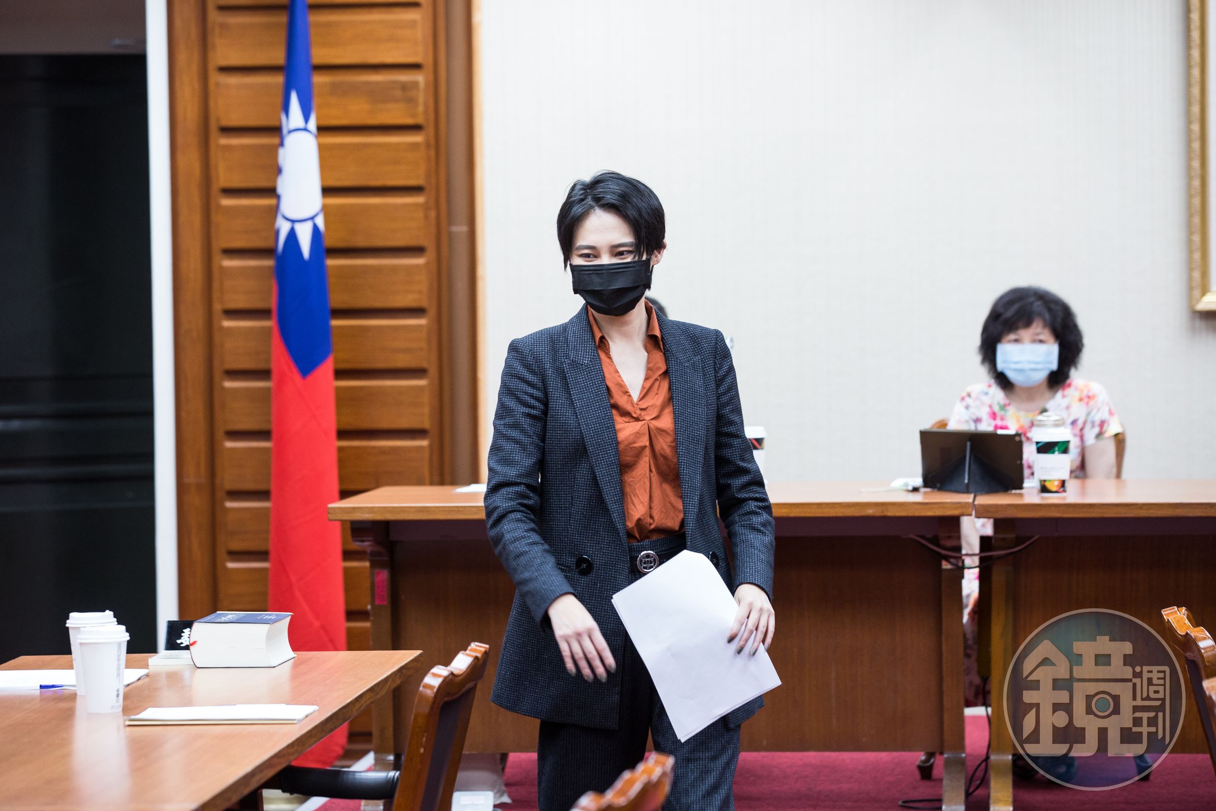 賴品妤（圖）被記者追問時跌倒，被質疑是「假摔」，林楚茵今po文聲援，直呼「講假摔太沈重！」（本刊資料照）