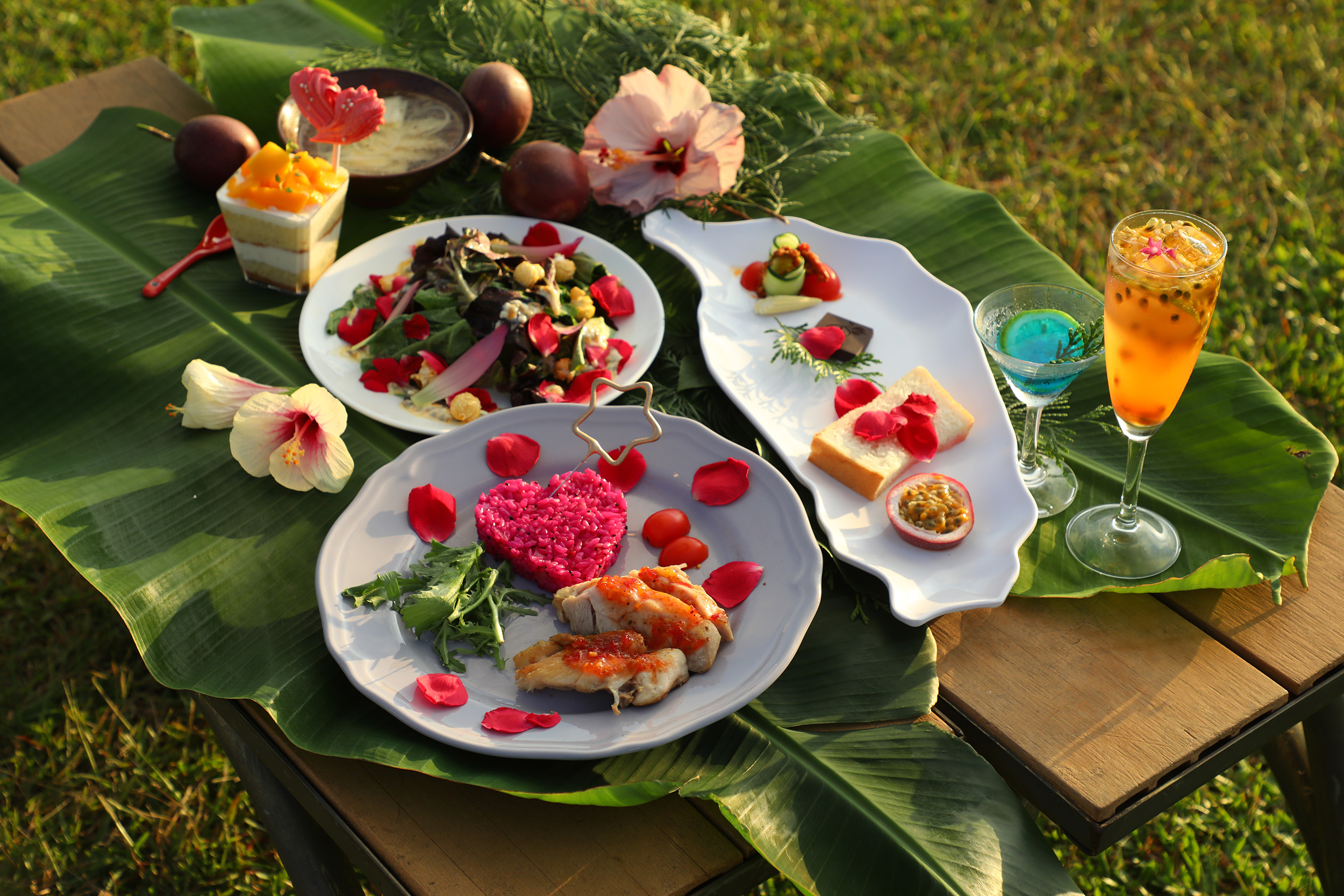 位於南投埔里虎嘯山莊的「夢翼私廚」，挑選許多在地食材發想出創意料理。